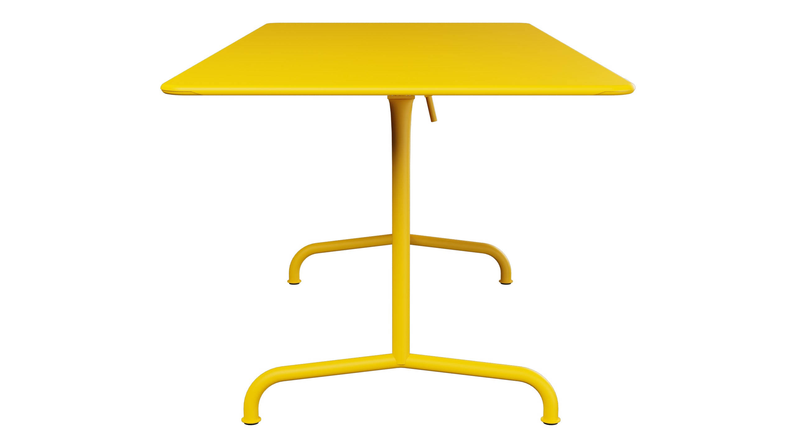 Rigi Metall-Gartentisch 180x80 klappbar in Gelb präsentiert im Onlineshop von KAQTU Design AG. Gartentisch ist von Schaffner