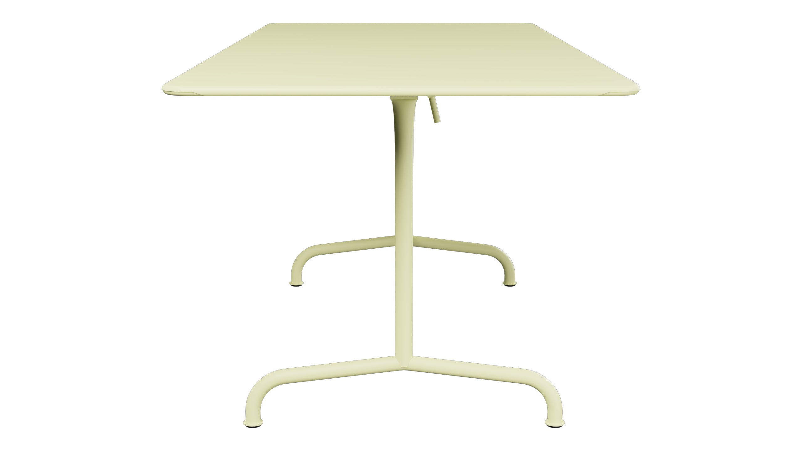 Rigi Metall-Gartentisch 180x80 klappbar in Buchsbaumgelb präsentiert im Onlineshop von KAQTU Design AG. Gartentisch ist von Schaffner