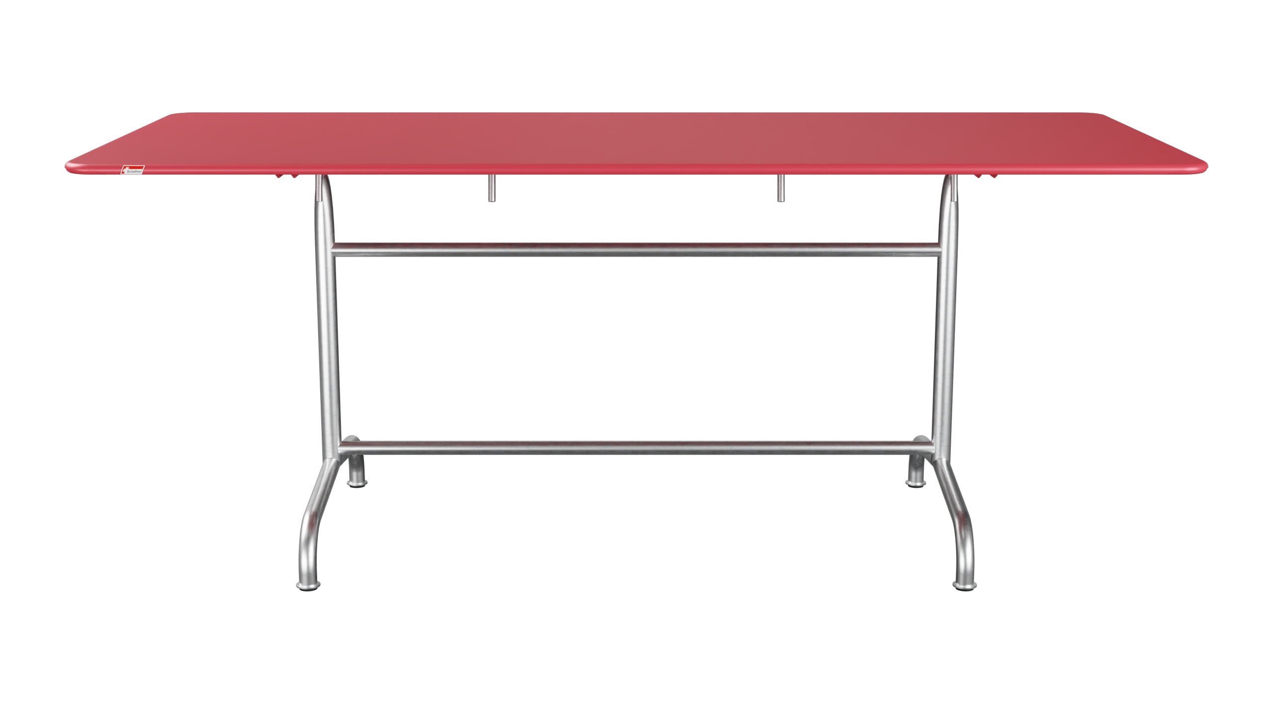 Rigi Metall-Gartentisch 180x80 klappbar in Ahornrot präsentiert im Onlineshop von KAQTU Design AG. Gartentisch ist von Schaffner