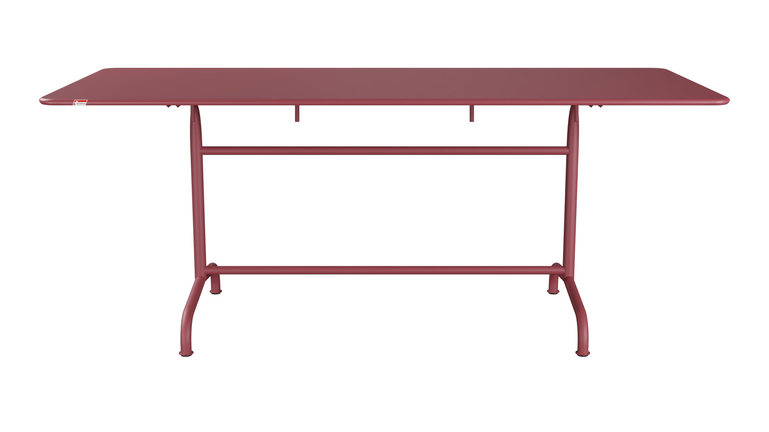 Rigi Metall-Gartentisch 180x80 klappbar in Bordeaux präsentiert im Onlineshop von KAQTU Design AG. Gartentisch ist von Schaffner