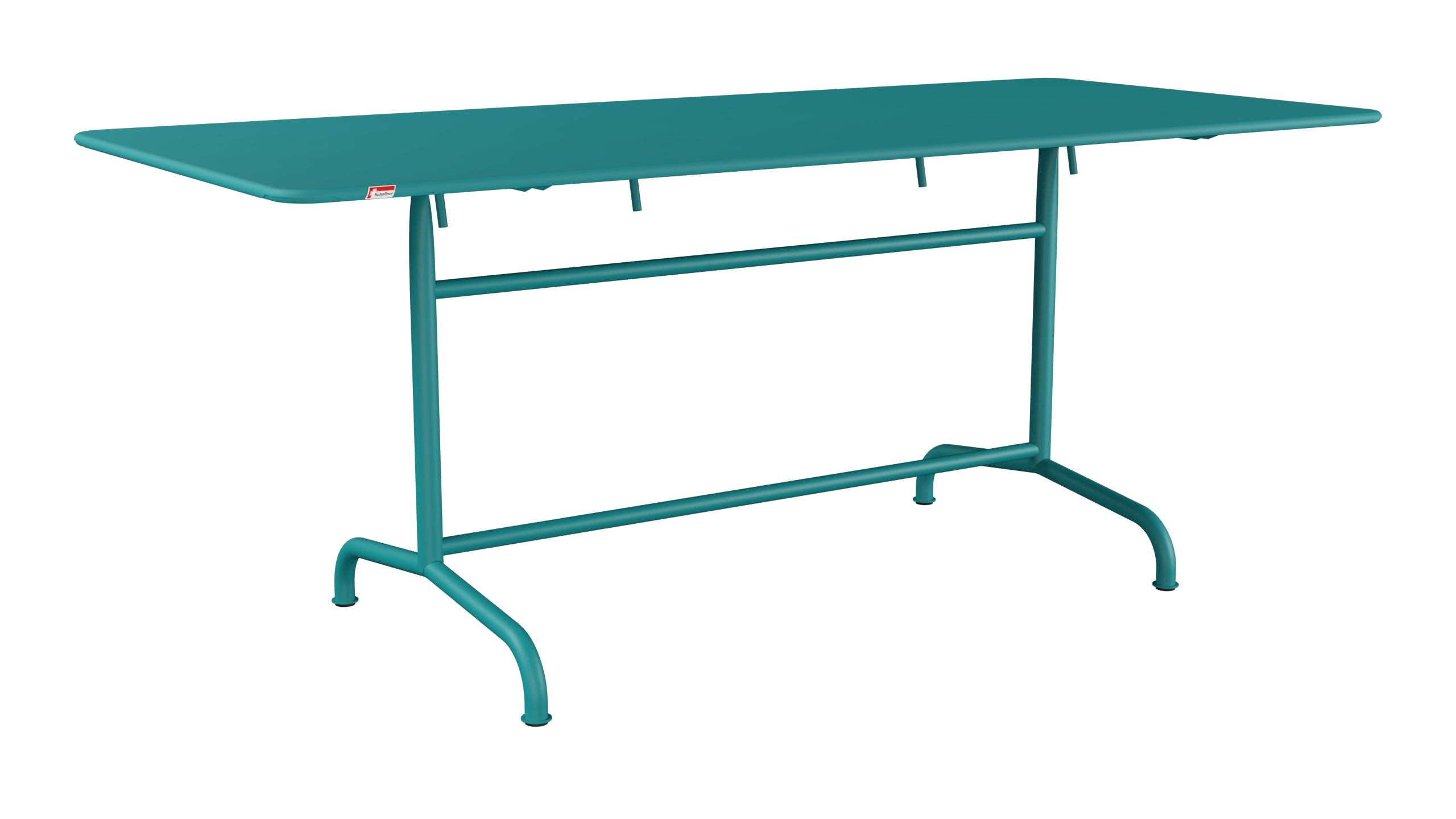 Rigi Metall-Gartentisch 180x80 klappbar in Kaliblau präsentiert im Onlineshop von KAQTU Design AG. Gartentisch ist von Schaffner