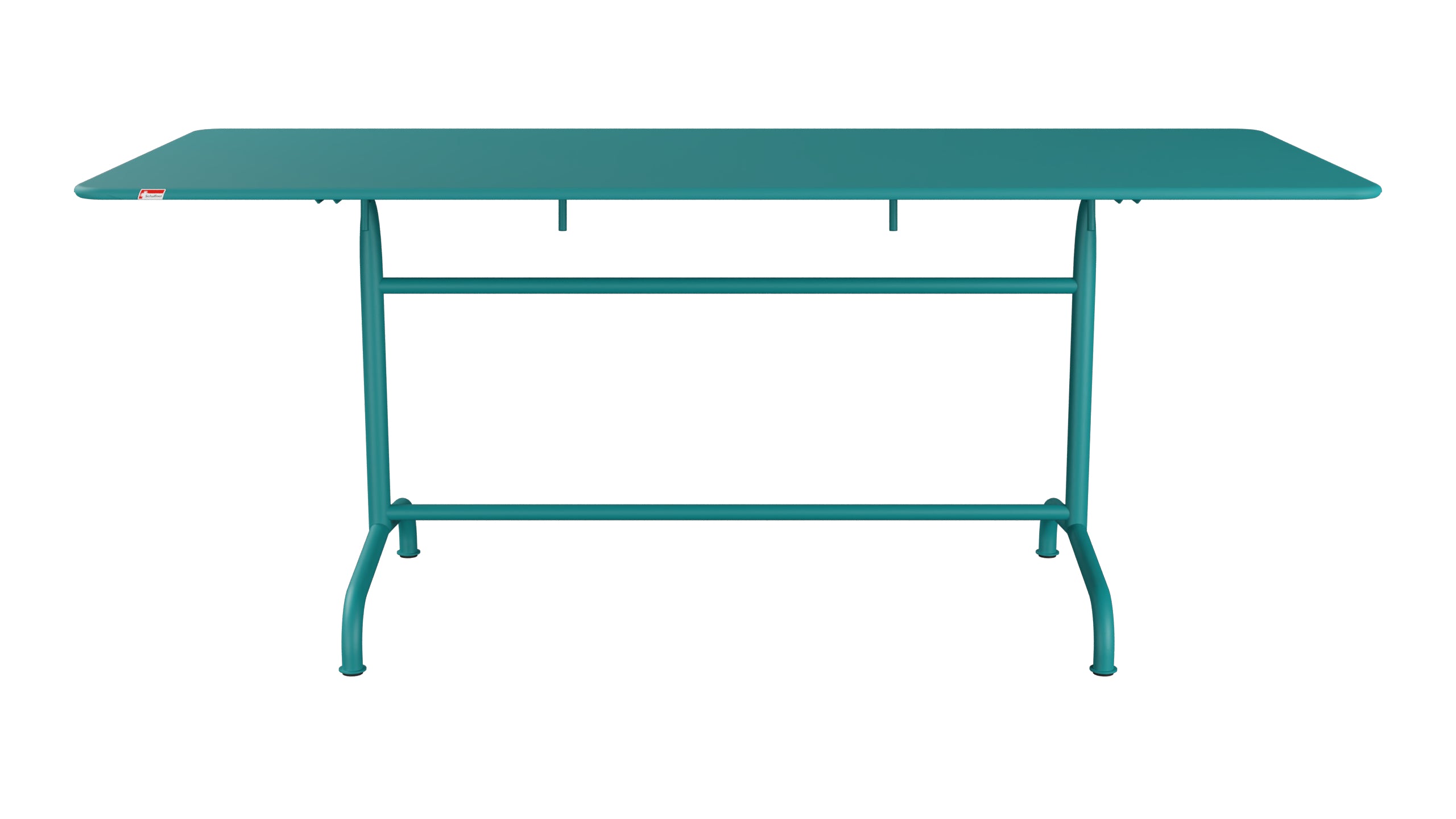Rigi Metall-Gartentisch 180x80 klappbar in Kaliblau präsentiert im Onlineshop von KAQTU Design AG. Gartentisch ist von Schaffner