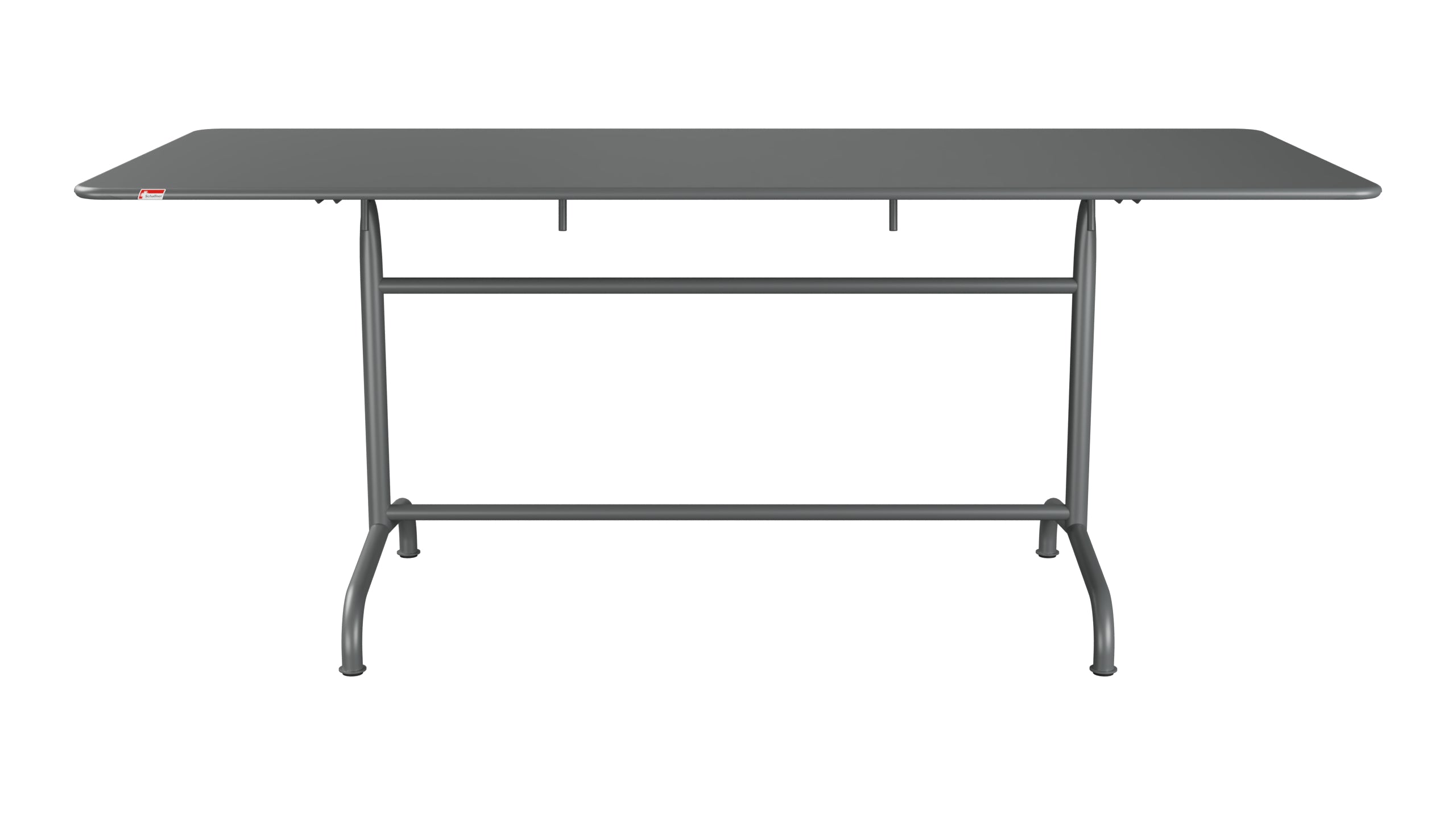 Rigi Metall-Gartentisch 180x80 klappbar in Graphit präsentiert im Onlineshop von KAQTU Design AG. Gartentisch ist von Schaffner
