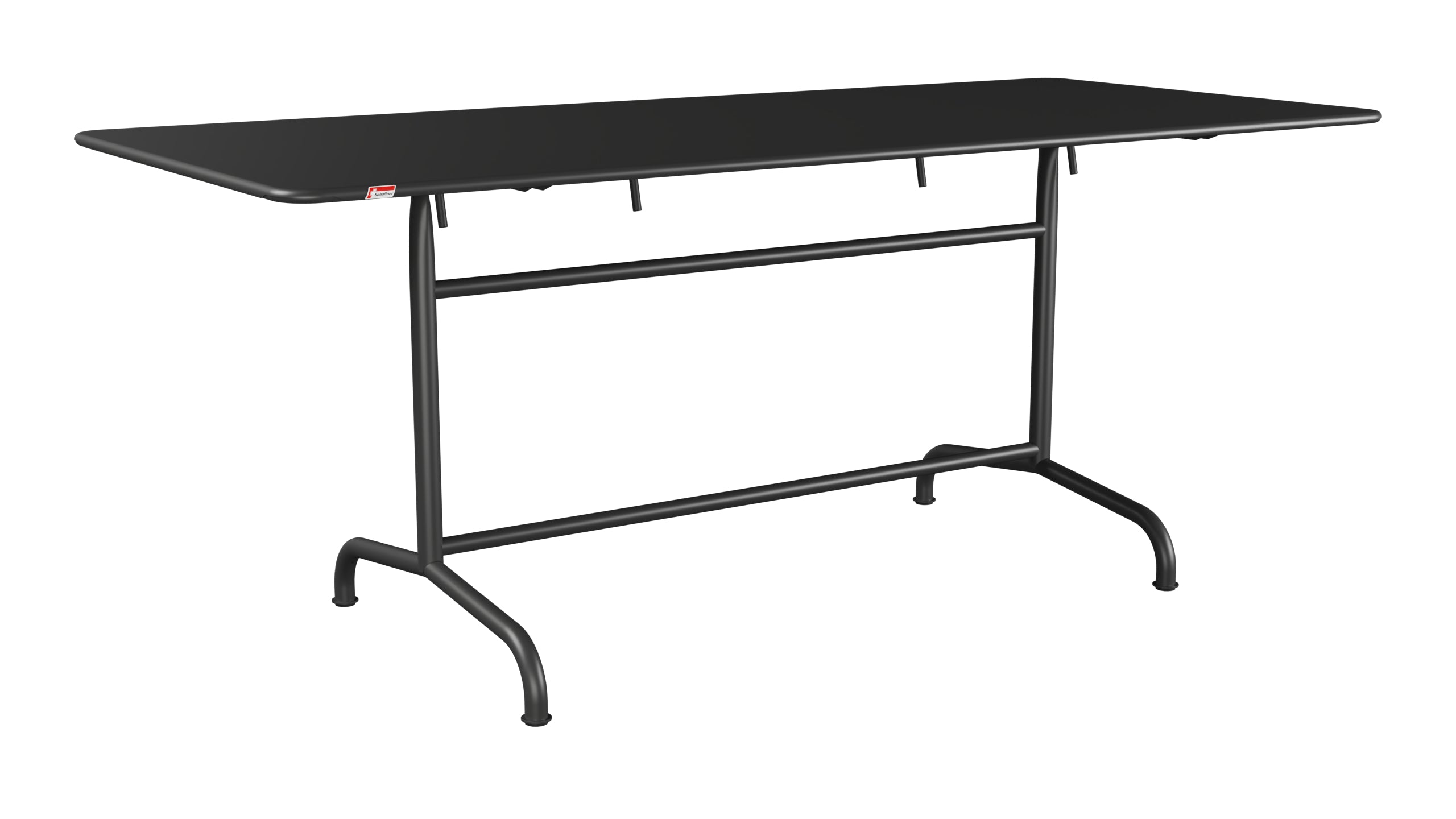 Rigi Metall-Gartentisch 180x80 klappbar in Anthrazit präsentiert im Onlineshop von KAQTU Design AG. Gartentisch ist von Schaffner