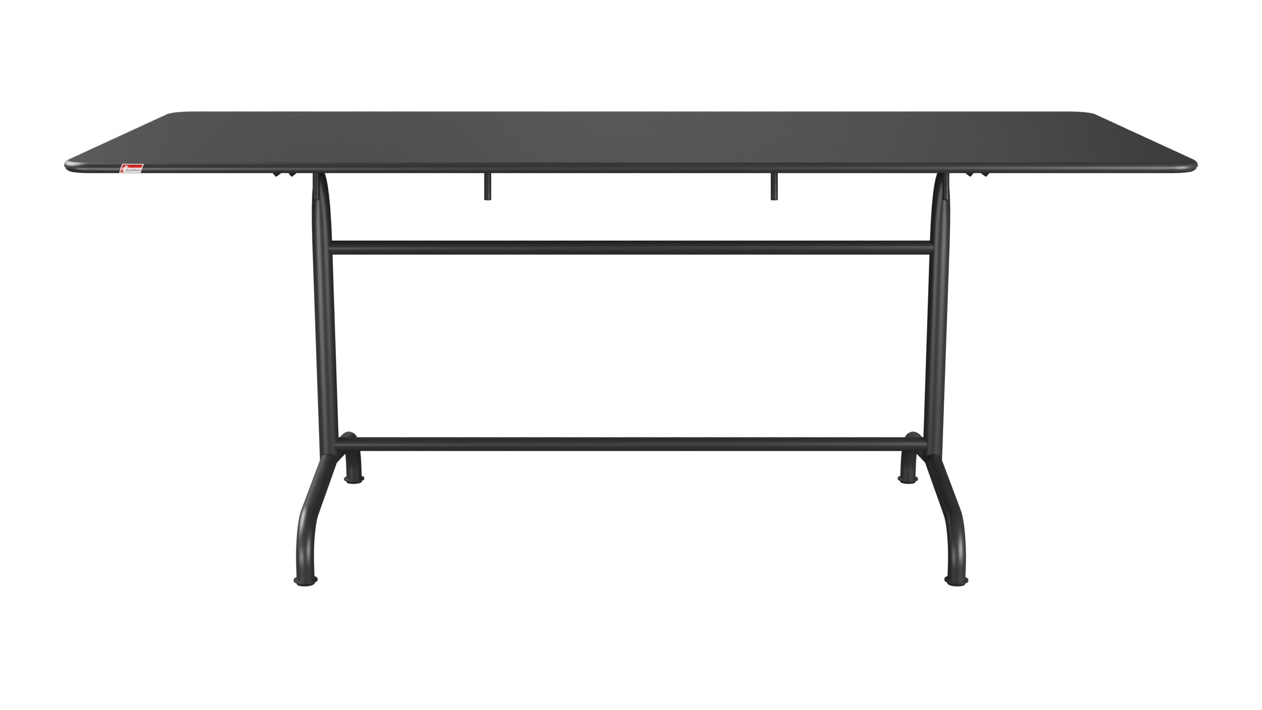 Rigi Metall-Gartentisch 180x80 klappbar in Anthrazit präsentiert im Onlineshop von KAQTU Design AG. Gartentisch ist von Schaffner