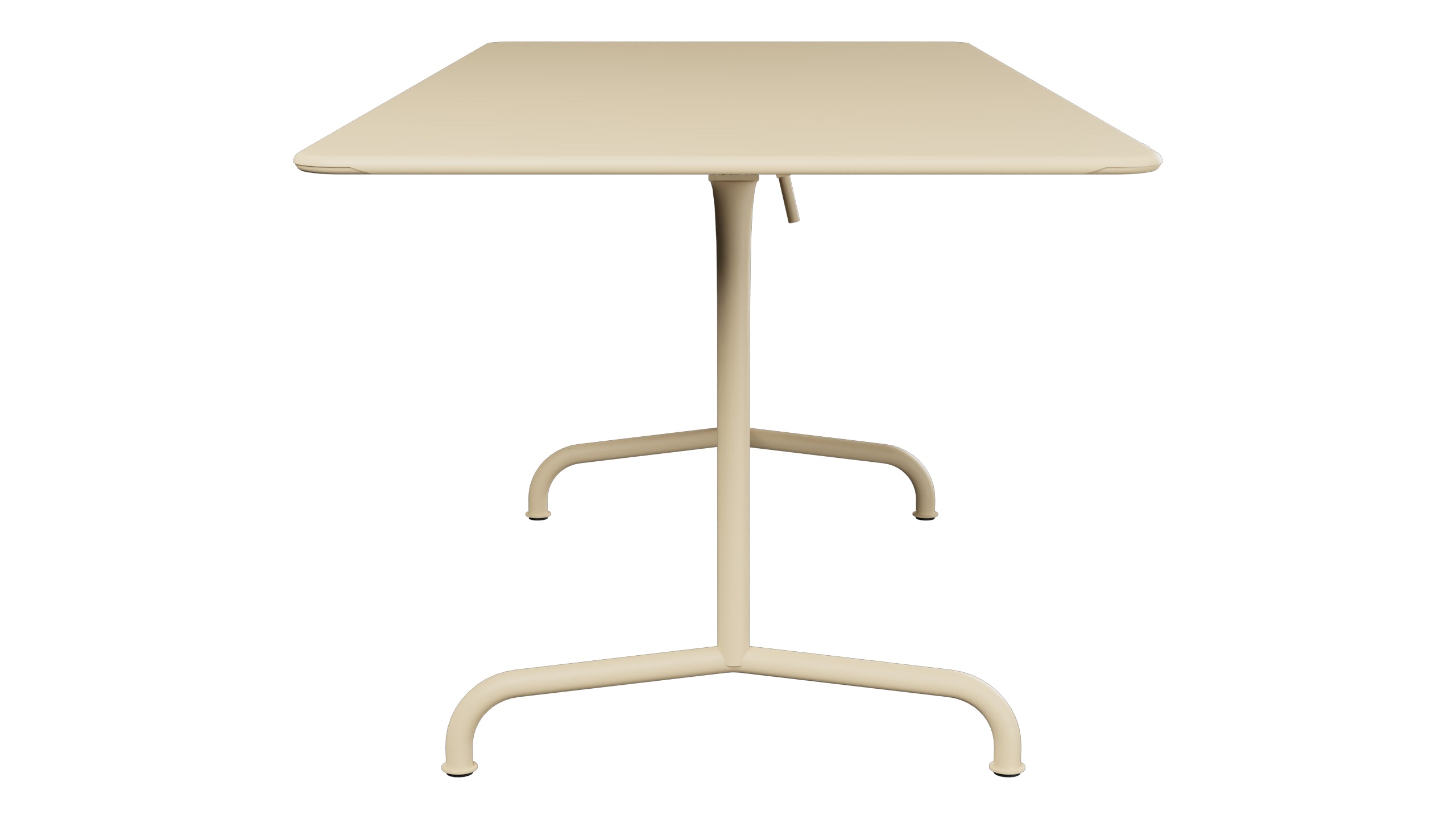 Rigi Metall-Gartentisch 180x80 klappbar in Pastellbraun präsentiert im Onlineshop von KAQTU Design AG. Gartentisch ist von Schaffner
