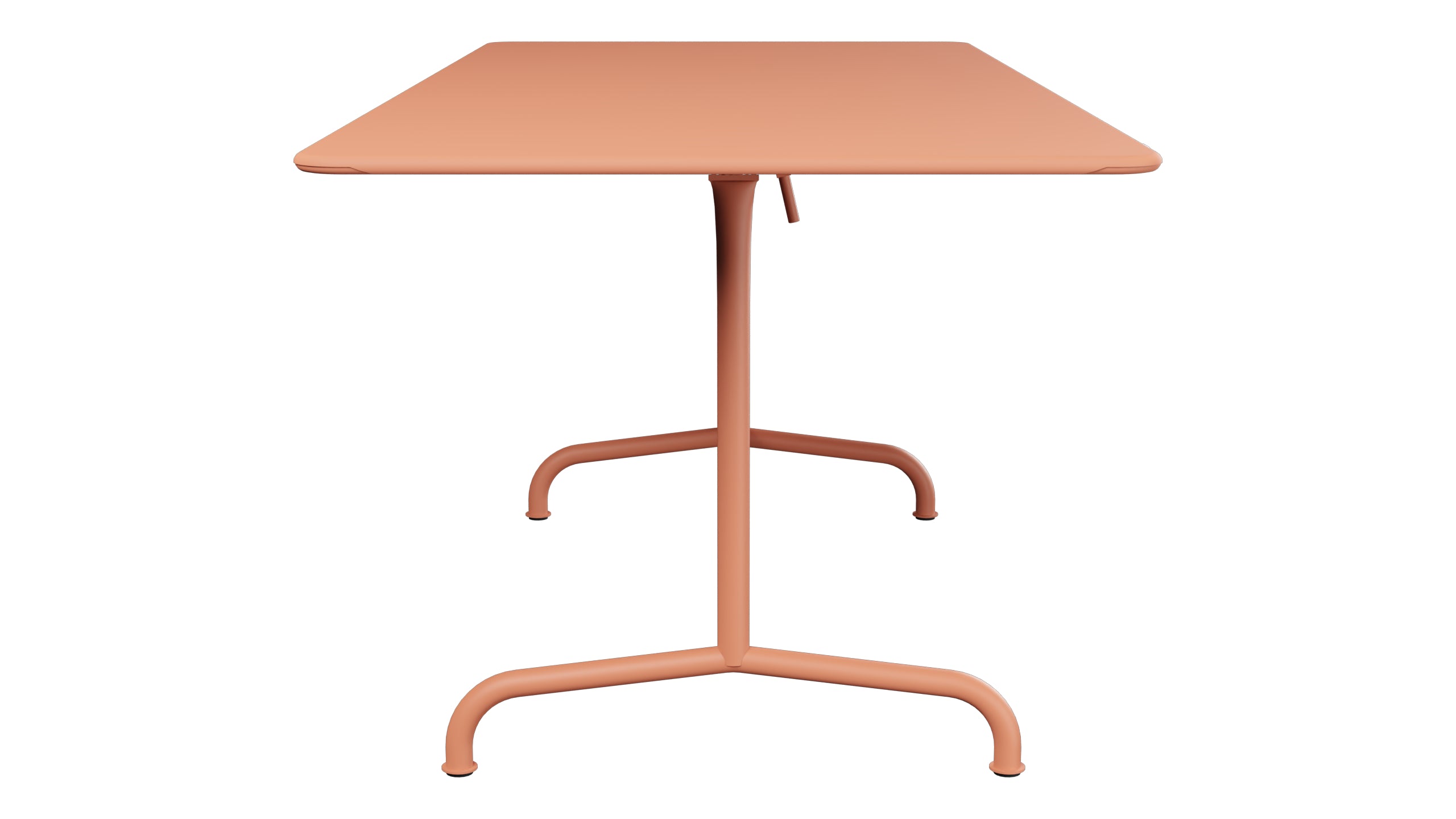 Rigi Metall-Gartentisch 180x80 klappbar in Pastellterracotta präsentiert im Onlineshop von KAQTU Design AG. Gartentisch ist von Schaffner