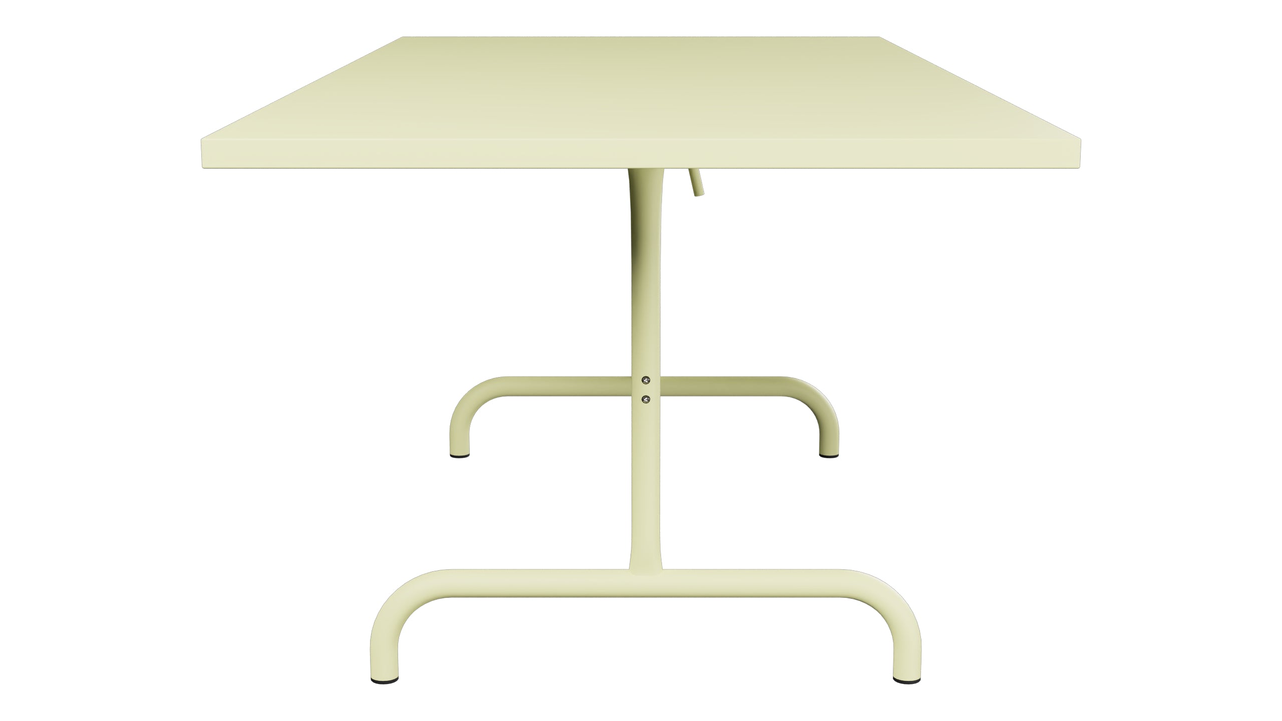Säntis Metall-Gartentisch 180x90 klappbar in Buchsbaumgelb präsentiert im Onlineshop von KAQTU Design AG. Gartentisch ist von Schaffner