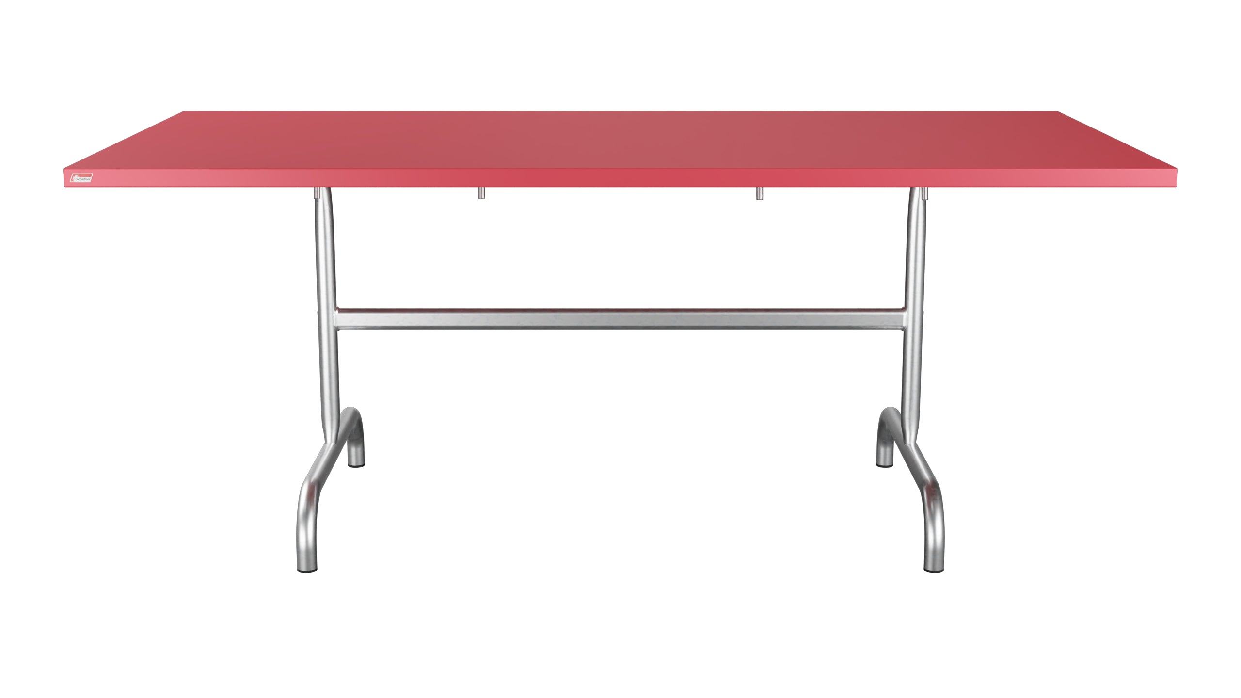 Säntis Metall-Gartentisch 180x90 klappbar in Ahornrot präsentiert im Onlineshop von KAQTU Design AG. Gartentisch ist von Schaffner
