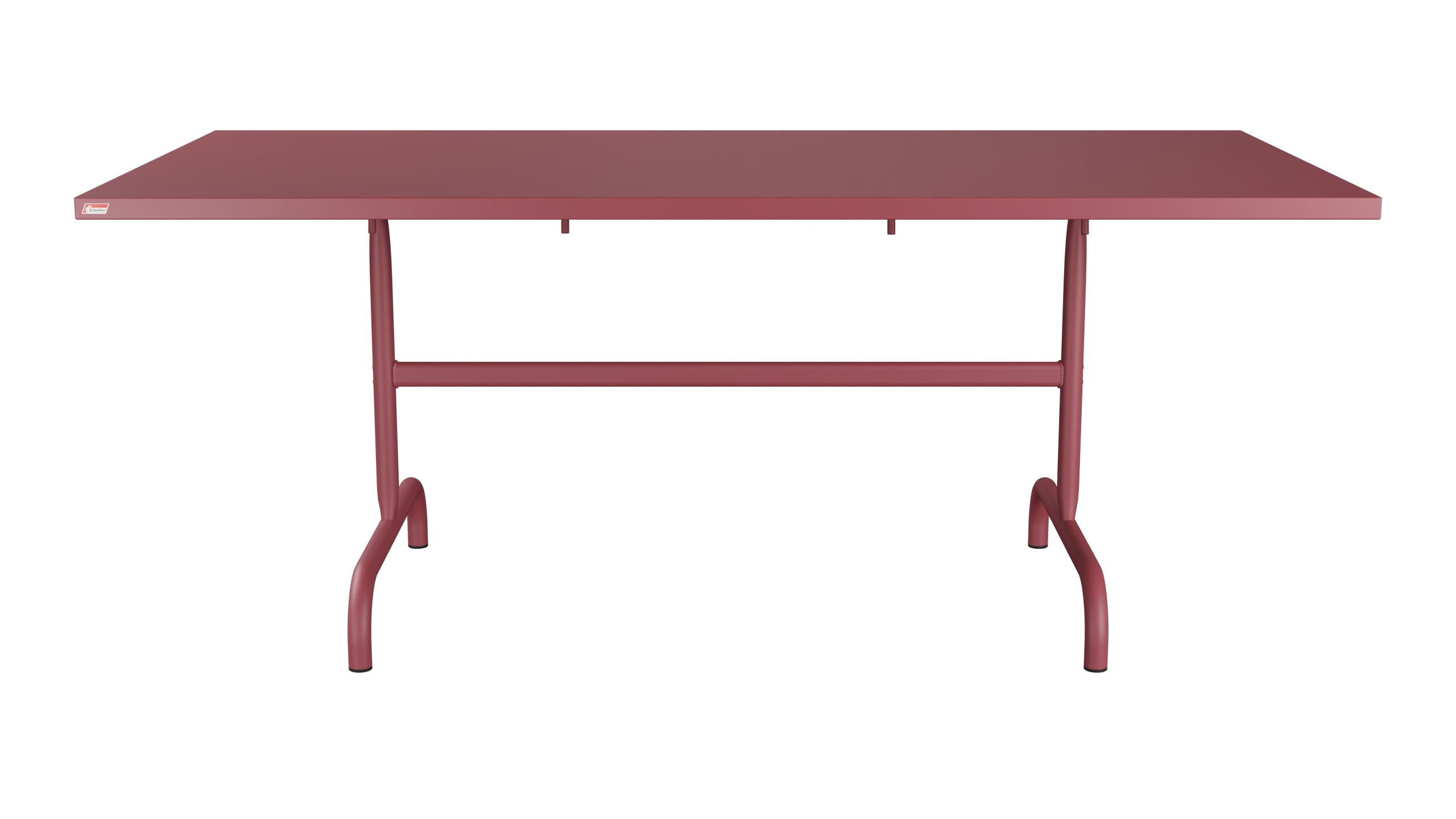 Säntis Metall-Gartentisch 180x90 klappbar in Bordeaux präsentiert im Onlineshop von KAQTU Design AG. Gartentisch ist von Schaffner