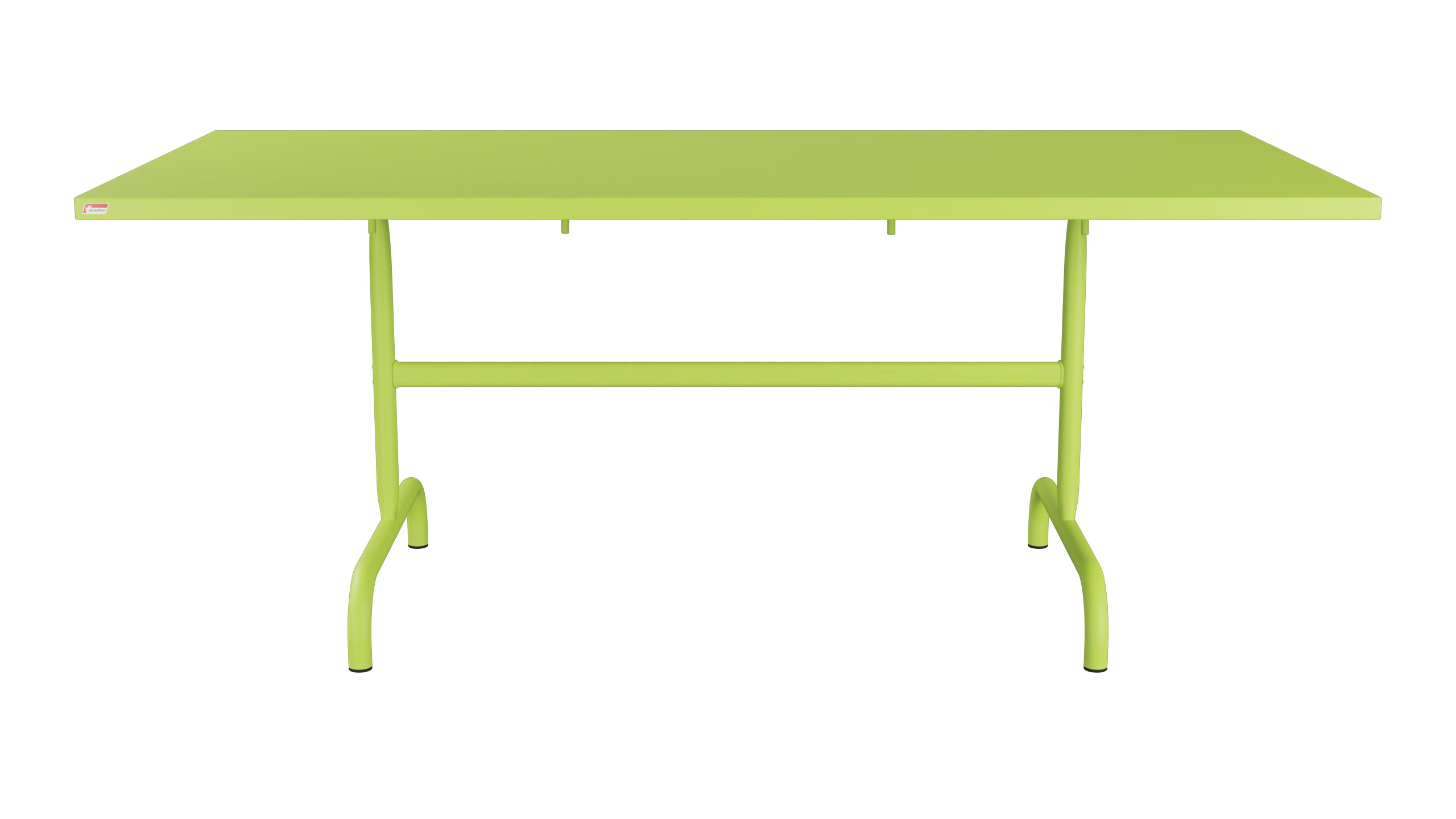 Säntis Metall-Gartentisch 180x90 klappbar in Hellgrün präsentiert im Onlineshop von KAQTU Design AG. Gartentisch ist von Schaffner