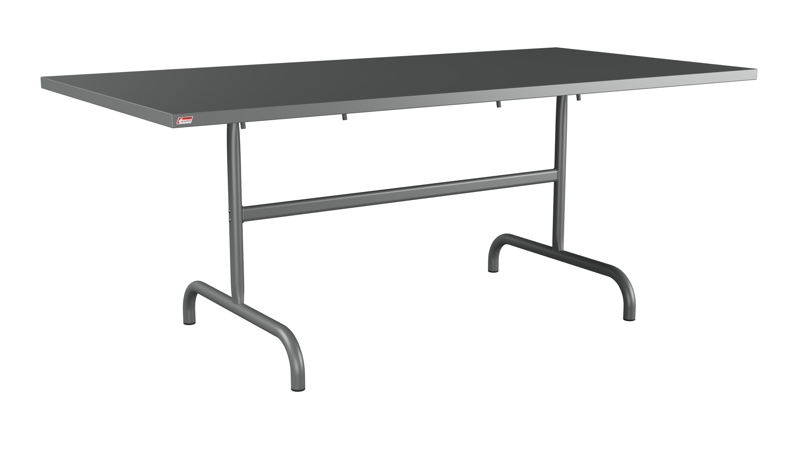Säntis Metall-Gartentisch 180x90 klappbar in Graphit präsentiert im Onlineshop von KAQTU Design AG. Gartentisch ist von Schaffner