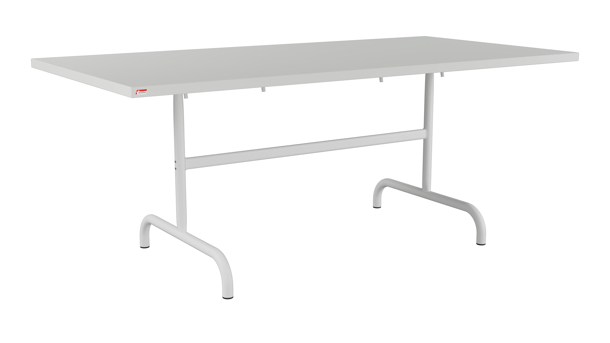 Säntis Metall-Gartentisch 180x90 klappbar in Alusilber präsentiert im Onlineshop von KAQTU Design AG. Gartentisch ist von Schaffner