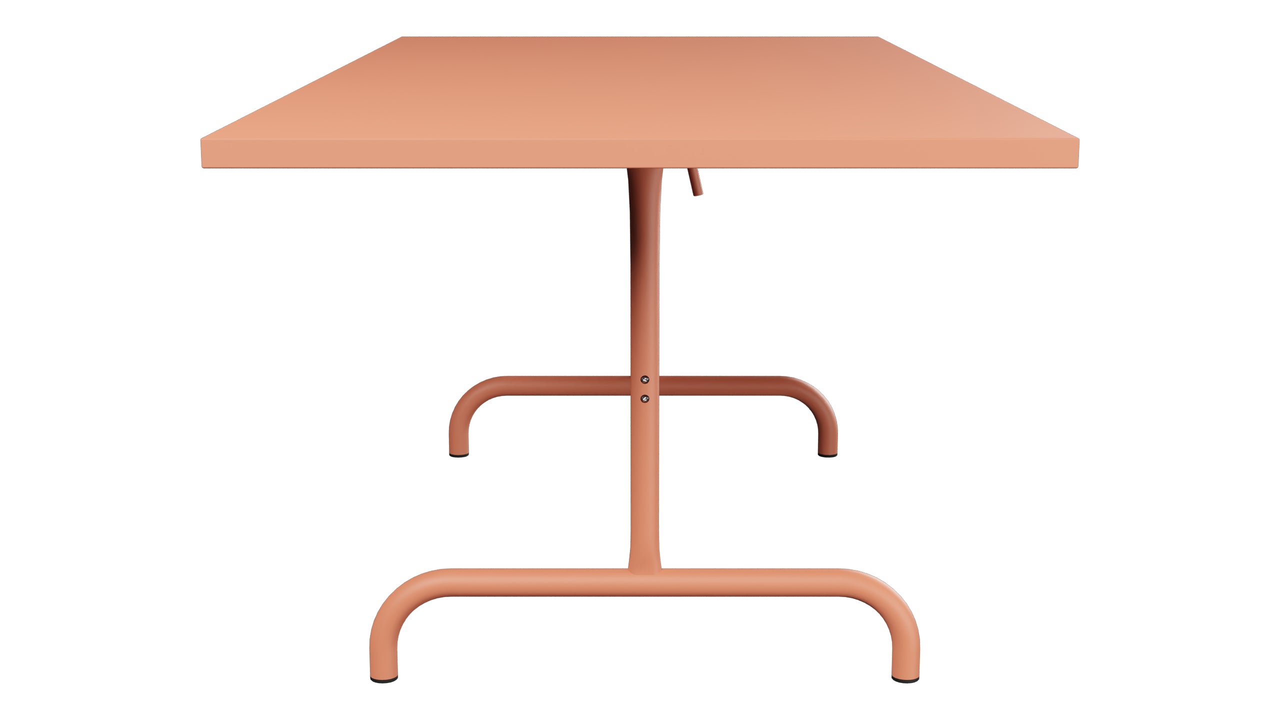 Säntis Metall-Gartentisch 180x90 klappbar in Pastellterracotta präsentiert im Onlineshop von KAQTU Design AG. Gartentisch ist von Schaffner