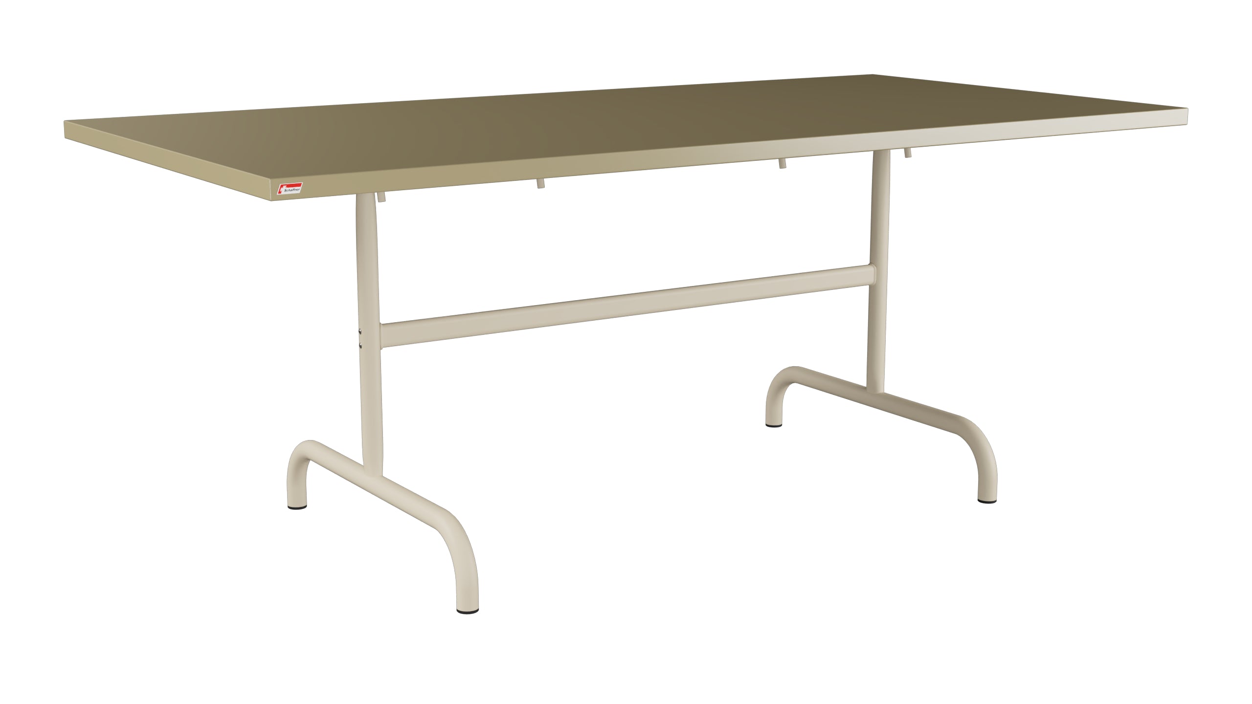 Säntis Metall-Gartentisch 180x90 klappbar in Champagner präsentiert im Onlineshop von KAQTU Design AG. Gartentisch ist von Schaffner