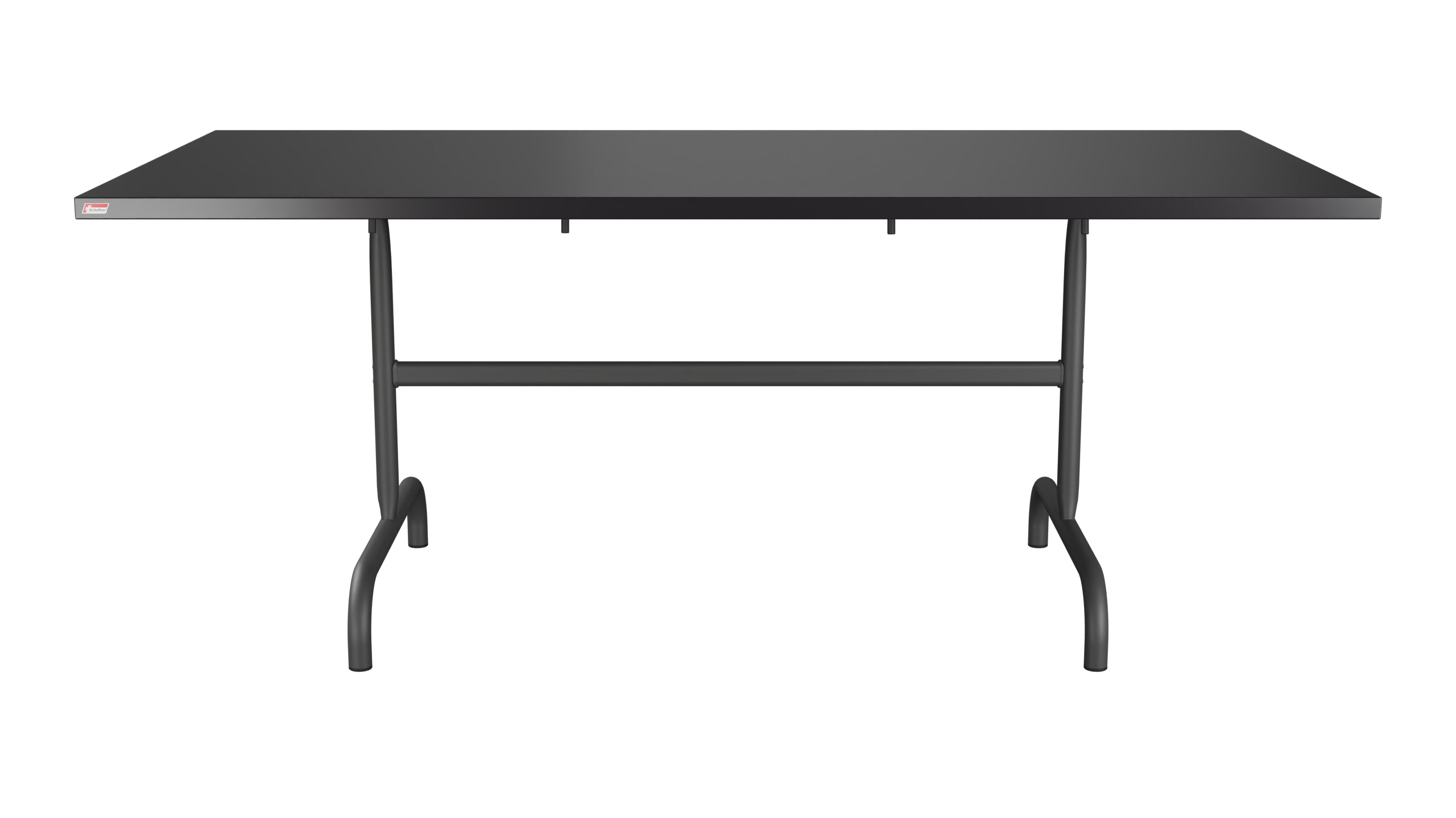 Säntis Metall-Gartentisch 180x90 klappbar in Schwarz präsentiert im Onlineshop von KAQTU Design AG. Gartentisch ist von Schaffner