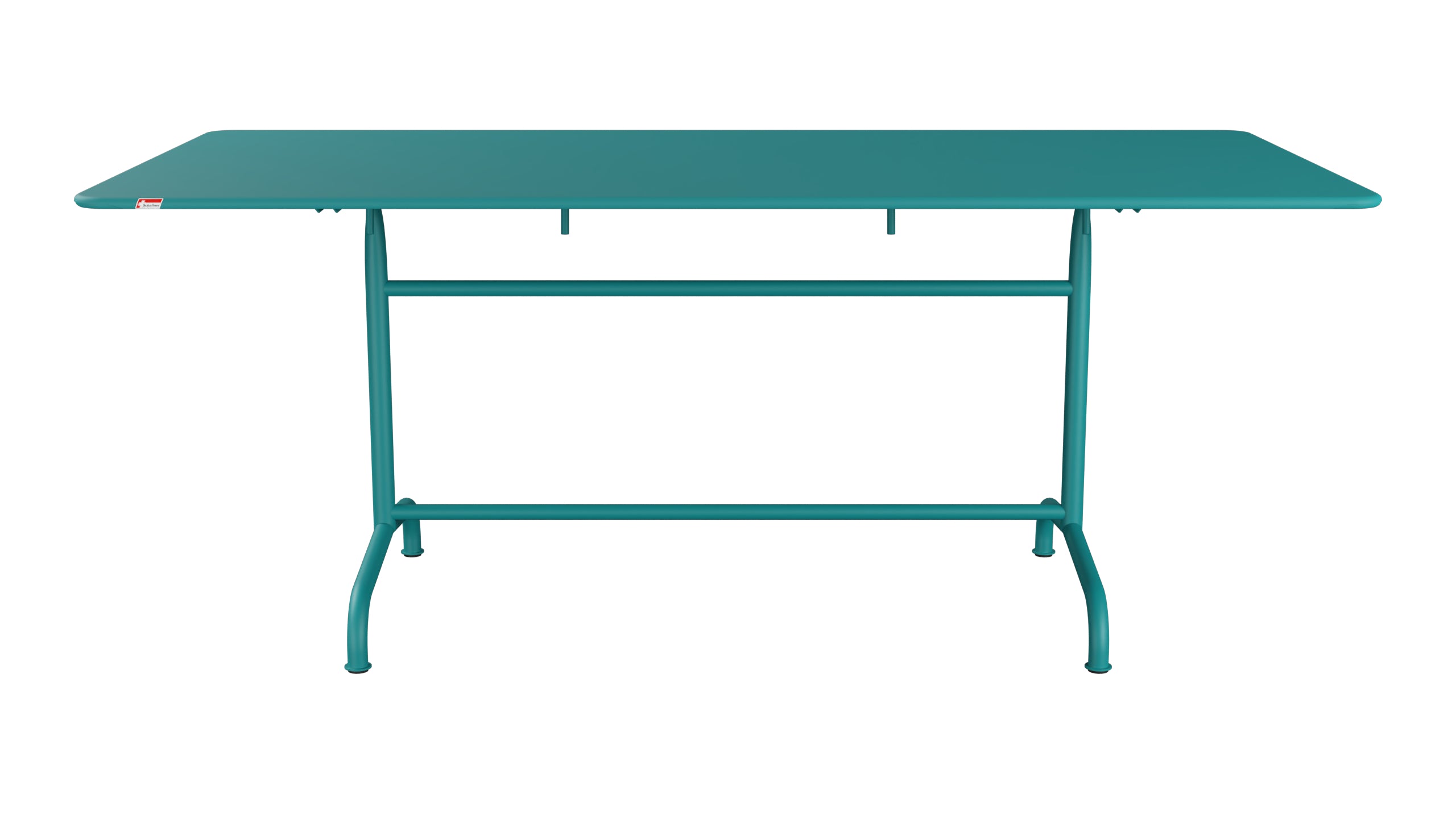 Rigi Metall-Gartentisch 180x90 klappbar in Kaliblau präsentiert im Onlineshop von KAQTU Design AG. Gartentisch ist von Schaffner