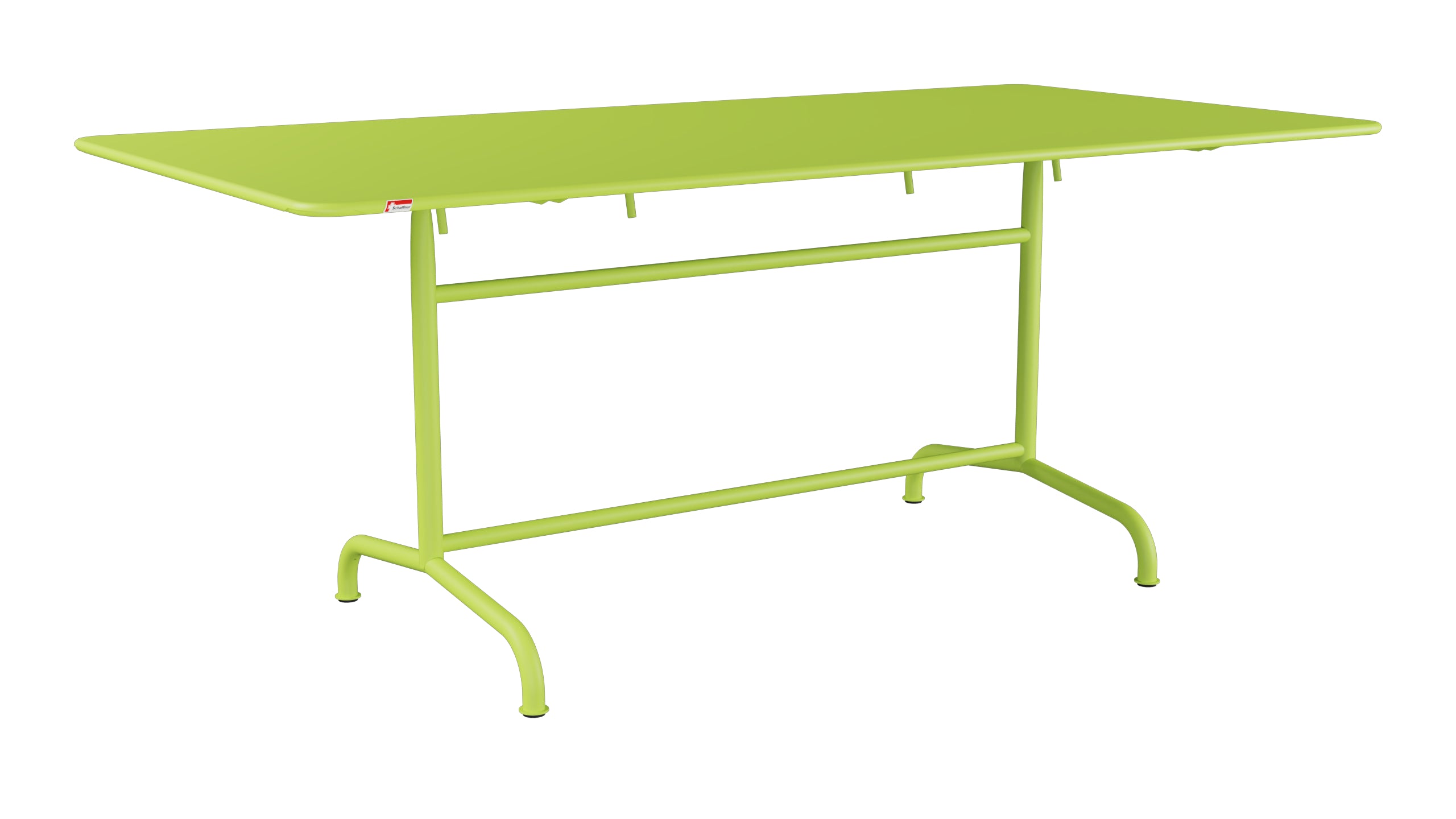 Rigi Metall-Gartentisch 180x90 klappbar in Hellgrün präsentiert im Onlineshop von KAQTU Design AG. Gartentisch ist von Schaffner