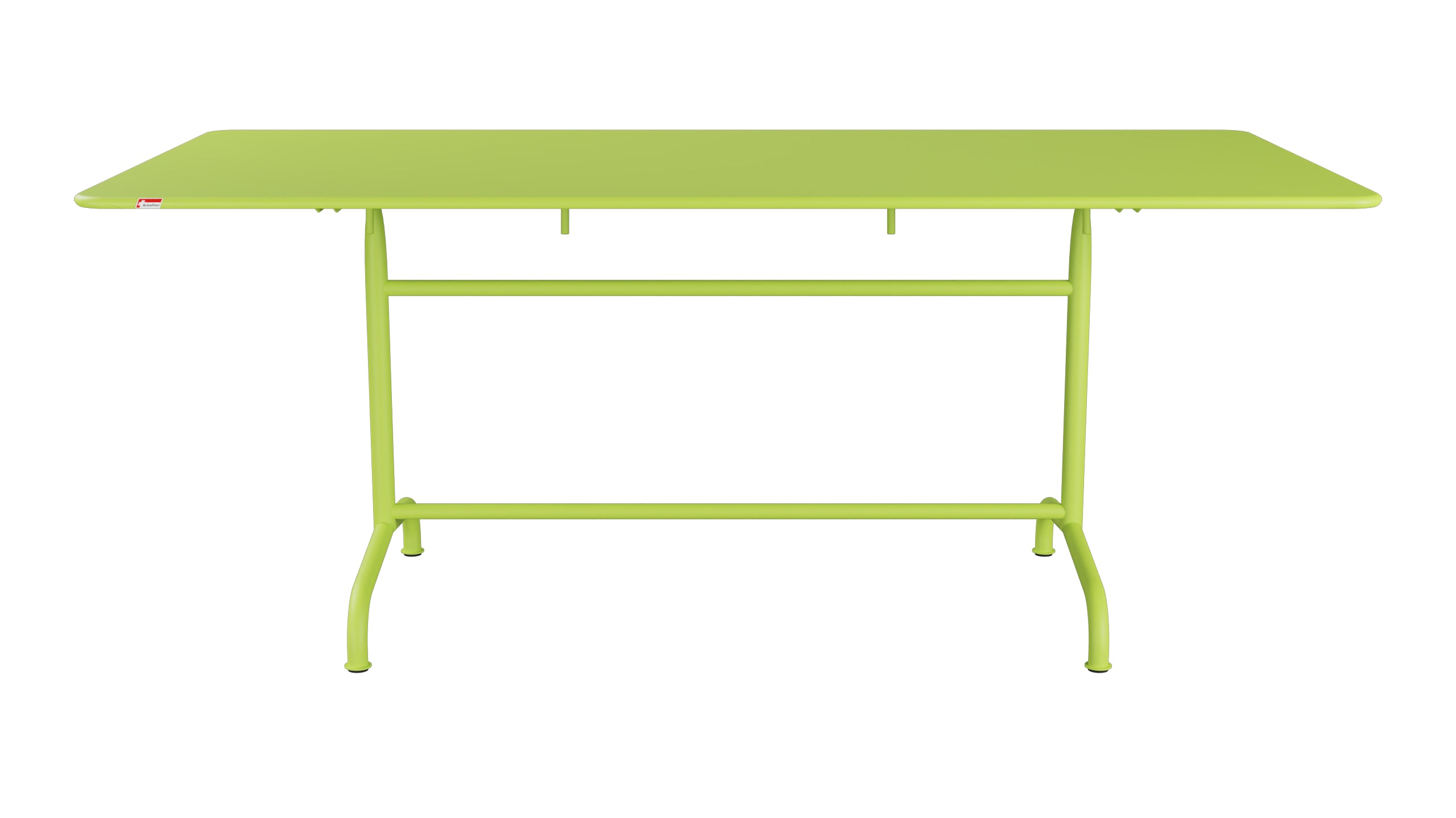 Rigi Metall-Gartentisch 180x90 klappbar in Hellgrün präsentiert im Onlineshop von KAQTU Design AG. Gartentisch ist von Schaffner
