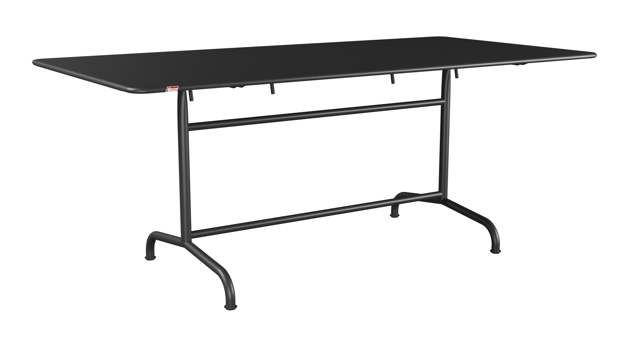 Rigi Metall-Gartentisch 180x90 klappbar in Anthrazit präsentiert im Onlineshop von KAQTU Design AG. Gartentisch ist von Schaffner