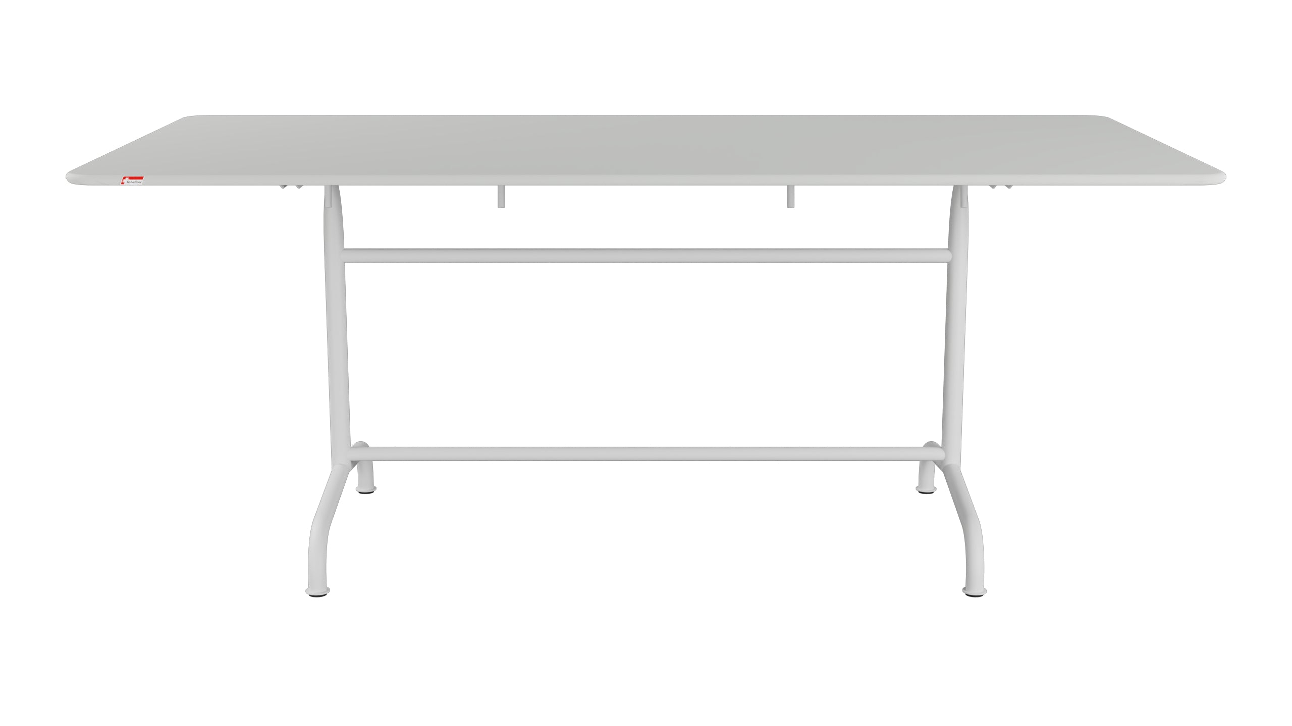 Rigi Metall-Gartentisch 180x90 klappbar in Alusilber präsentiert im Onlineshop von KAQTU Design AG. Gartentisch ist von Schaffner