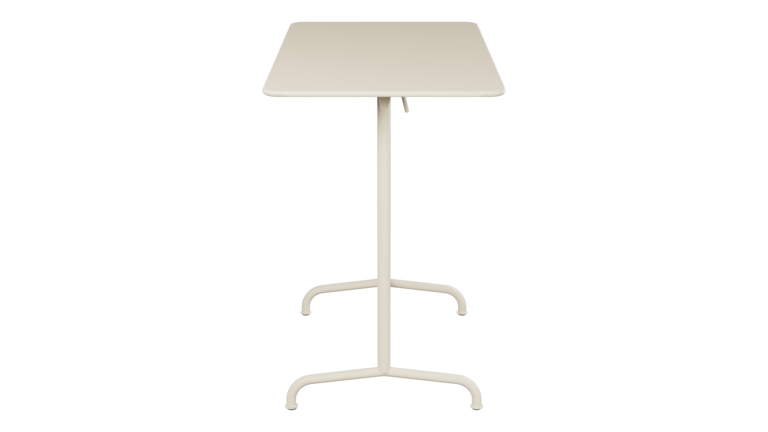 Rigi Metall-Stehtisch Outdoor 120x70 / 110 klappbar in Pastellsand präsentiert im Onlineshop von KAQTU Design AG. Hochtisch Outdoor ist von Schaffner