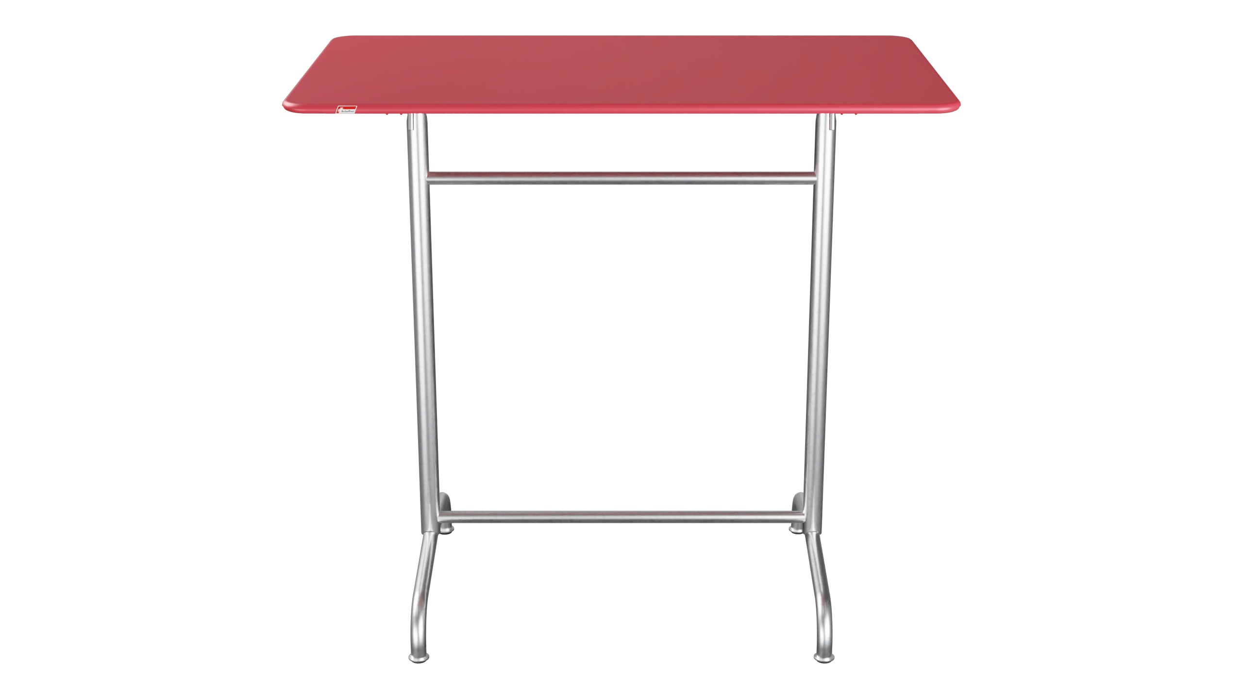 Rigi Metall-Stehtisch Outdoor 120x70 / 110 klappbar in Ahornrot präsentiert im Onlineshop von KAQTU Design AG. Hochtisch Outdoor ist von Schaffner