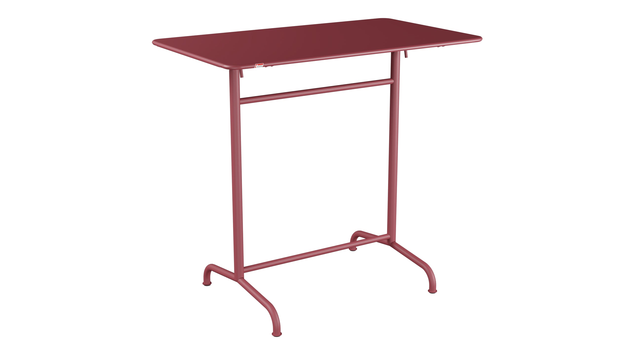 Rigi Metall-Stehtisch Outdoor 120x70 / 110 klappbar in Bordeaux präsentiert im Onlineshop von KAQTU Design AG. Hochtisch Outdoor ist von Schaffner
