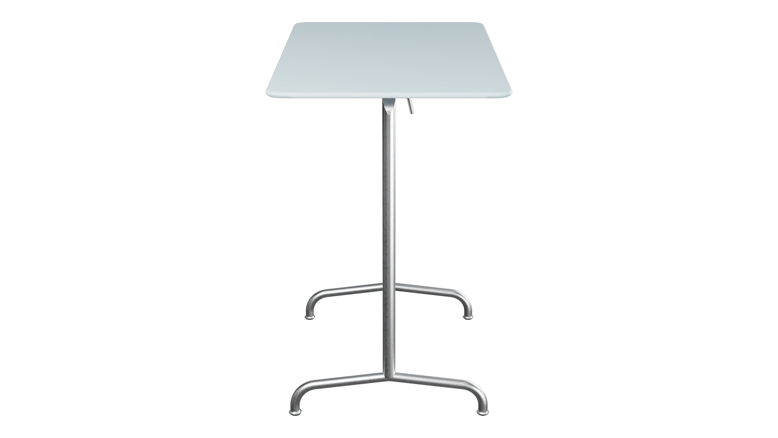 Rigi Metall-Stehtisch Outdoor 120x70 / 110 klappbar in Pastellblau präsentiert im Onlineshop von KAQTU Design AG. Hochtisch Outdoor ist von Schaffner