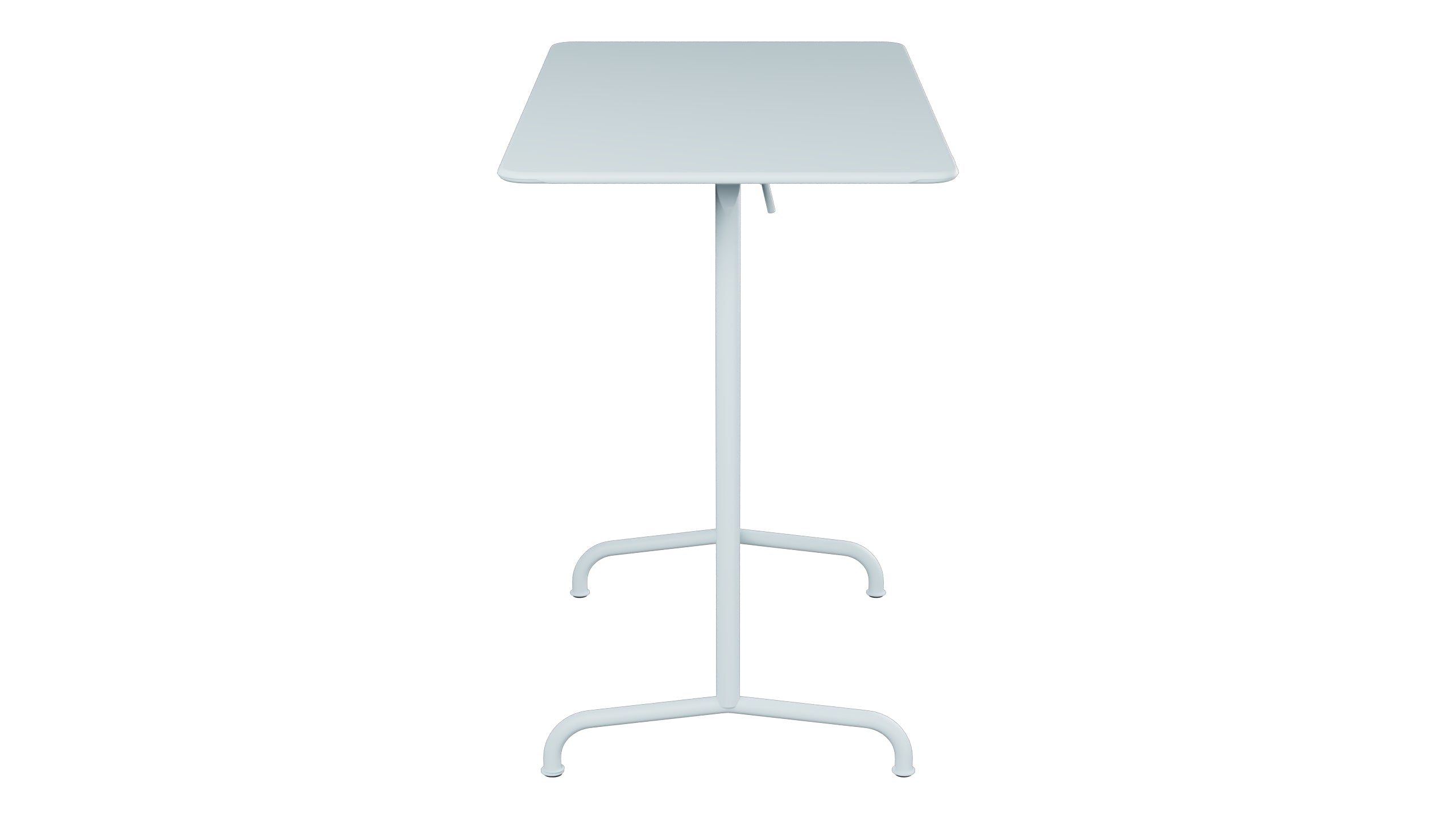 Rigi Metall-Stehtisch Outdoor 120x70 / 110 klappbar in Pastellblau präsentiert im Onlineshop von KAQTU Design AG. Hochtisch Outdoor ist von Schaffner