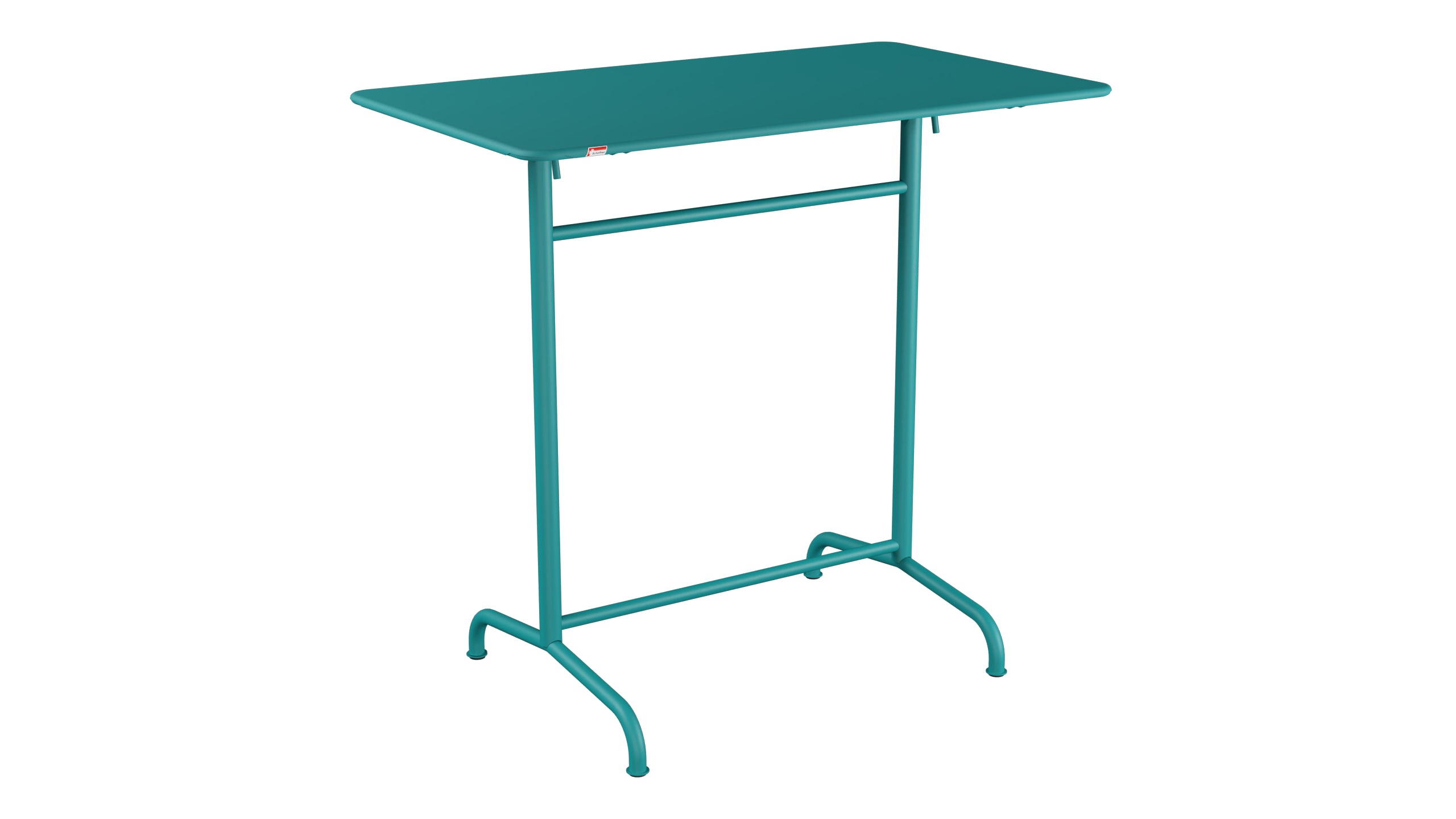 Rigi Metall-Stehtisch Outdoor 120x70 / 110 klappbar in Kaliblau präsentiert im Onlineshop von KAQTU Design AG. Hochtisch Outdoor ist von Schaffner
