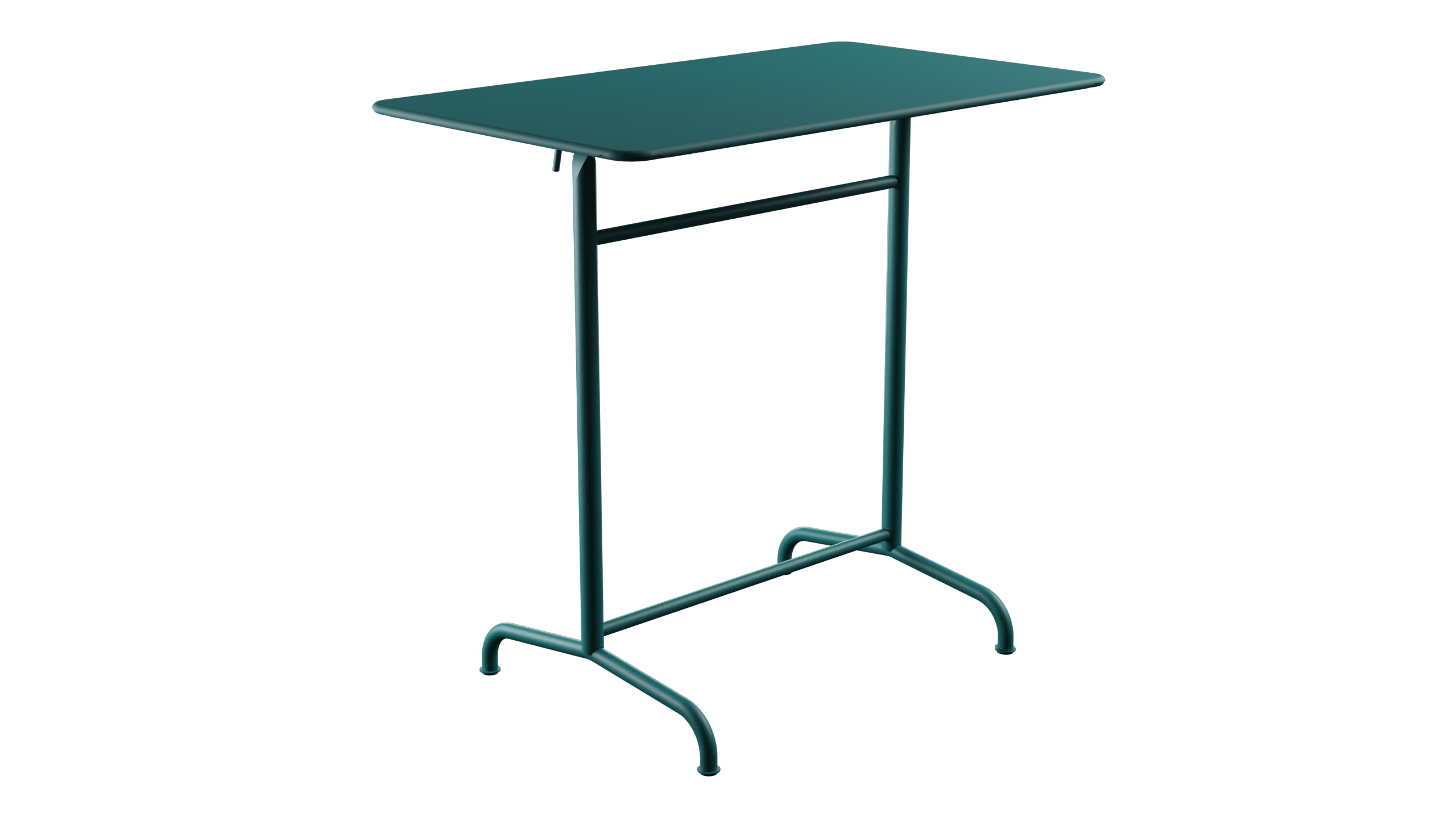 Rigi Metall-Stehtisch Outdoor 120x70 / 110 klappbar in Kaliblau präsentiert im Onlineshop von KAQTU Design AG. Hochtisch Outdoor ist von Schaffner