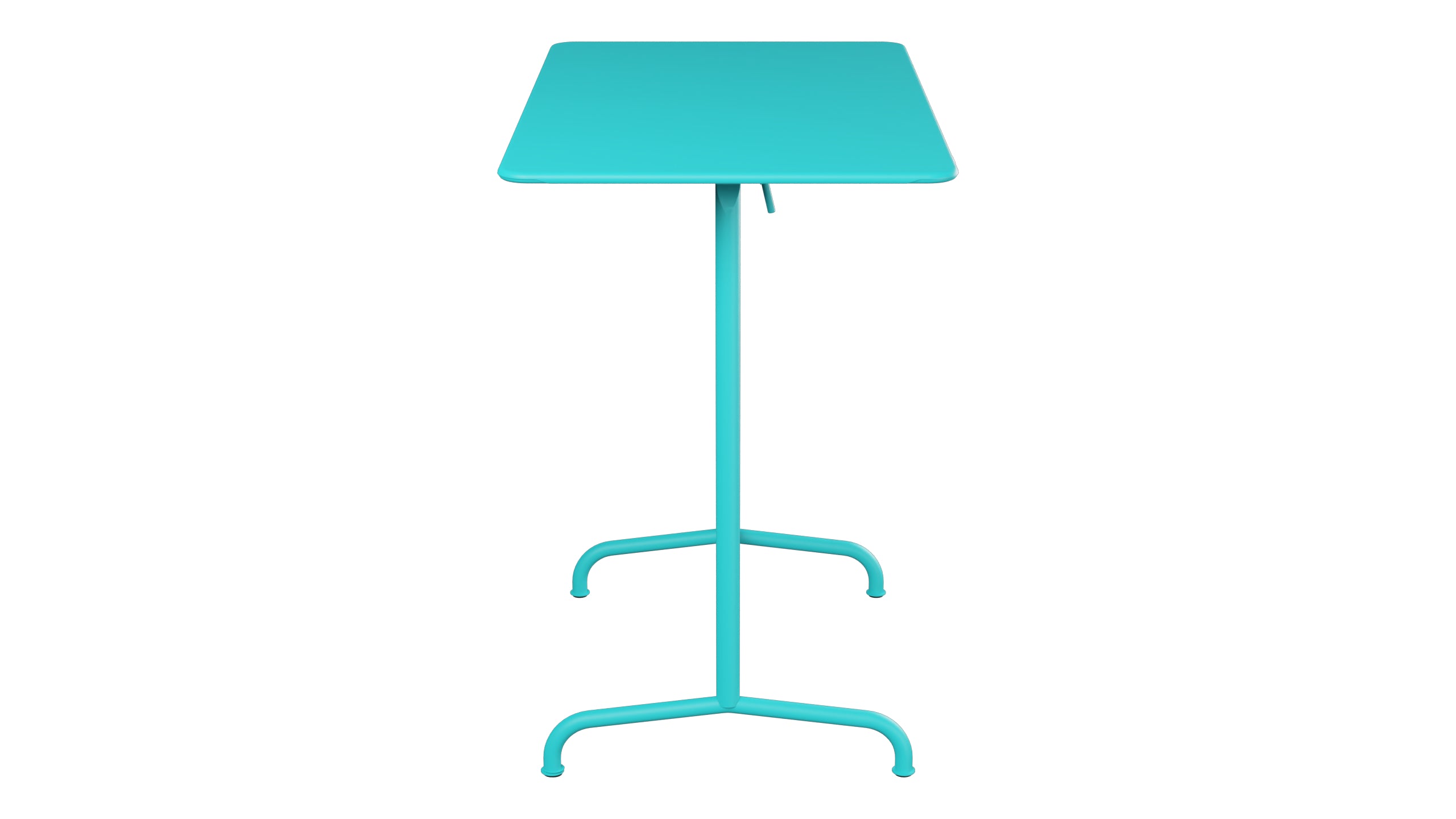 Rigi Metall-Stehtisch Outdoor 120x70 / 110 klappbar in Türkis präsentiert im Onlineshop von KAQTU Design AG. Hochtisch Outdoor ist von Schaffner