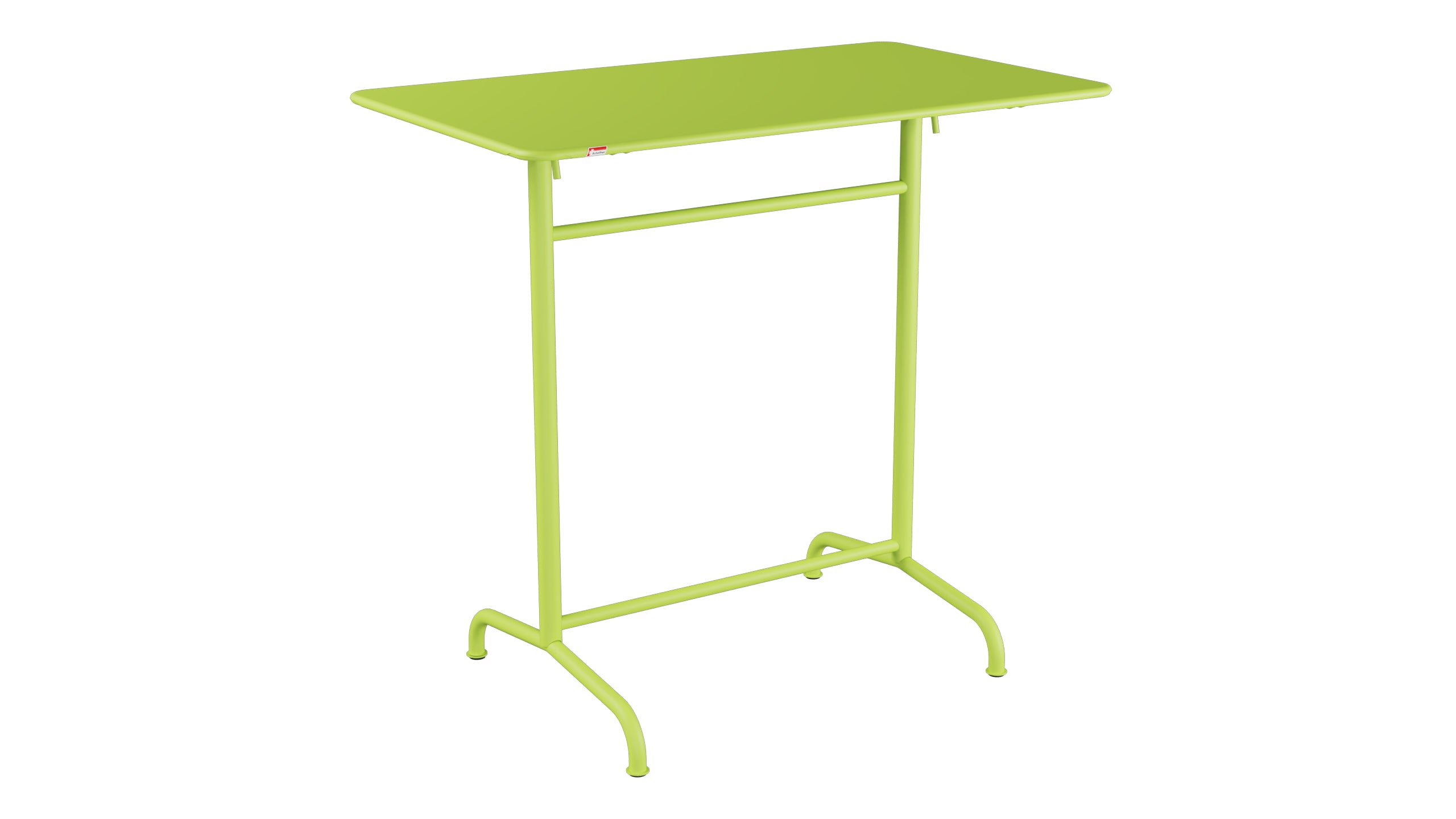 Rigi Metall-Stehtisch Outdoor 120x70 / 110 klappbar in Hellgrün präsentiert im Onlineshop von KAQTU Design AG. Hochtisch Outdoor ist von Schaffner