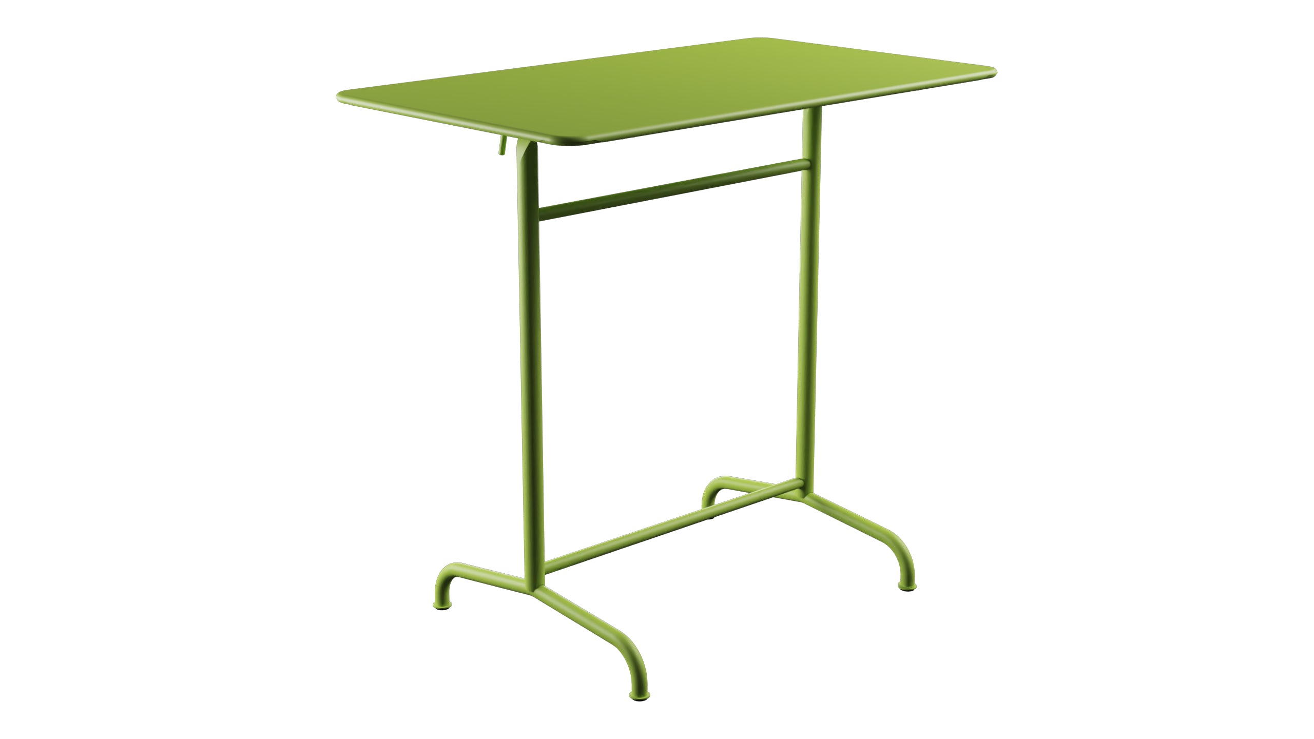 Rigi Metall-Stehtisch Outdoor 120x70 / 110 klappbar in Hellgrün präsentiert im Onlineshop von KAQTU Design AG. Hochtisch Outdoor ist von Schaffner