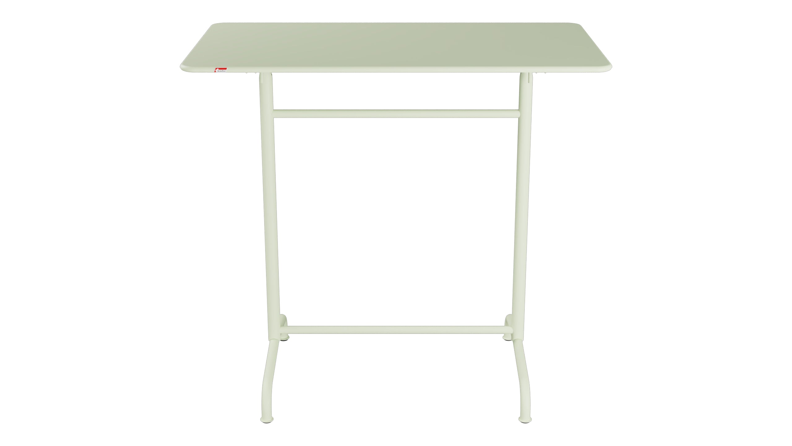 Rigi Metall-Stehtisch Outdoor 120x70 / 110 klappbar in Pastellgrün präsentiert im Onlineshop von KAQTU Design AG. Hochtisch Outdoor ist von Schaffner