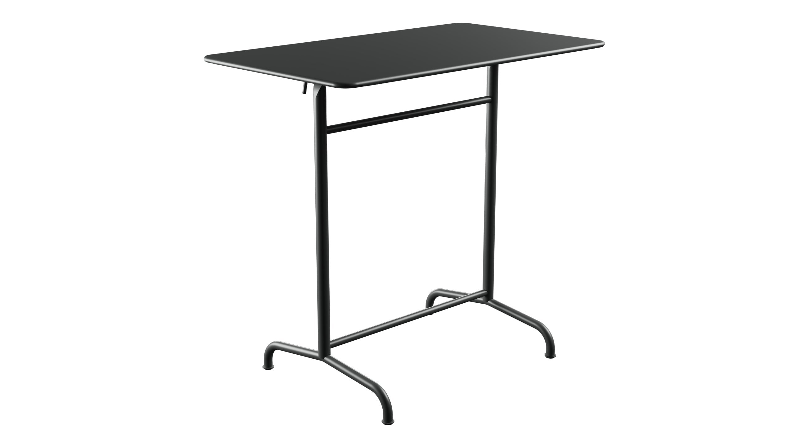 Rigi Metall-Stehtisch Outdoor 120x70 / 110 klappbar in Graphit präsentiert im Onlineshop von KAQTU Design AG. Hochtisch Outdoor ist von Schaffner