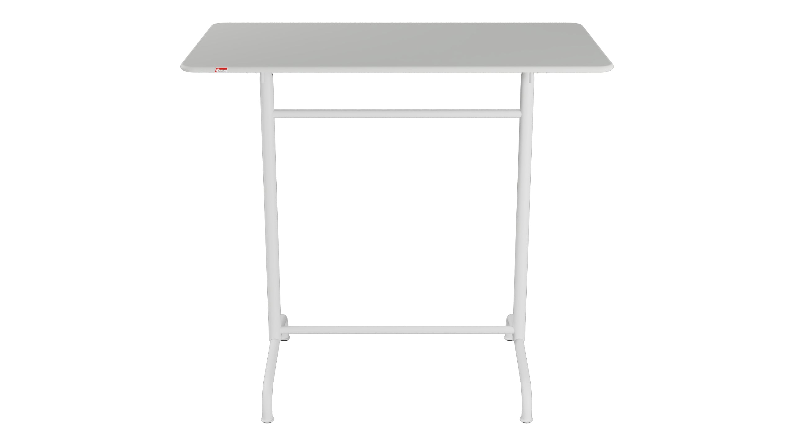 Rigi Metall-Stehtisch Outdoor 120x70 / 110 klappbar in Alusilber präsentiert im Onlineshop von KAQTU Design AG. Hochtisch Outdoor ist von Schaffner