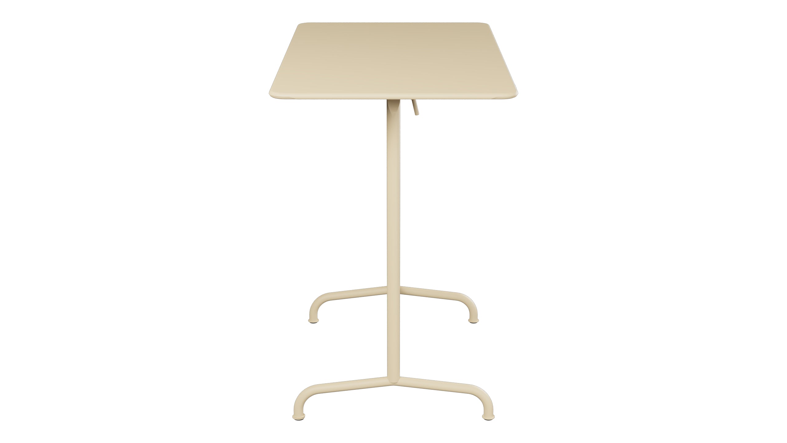 Rigi Metall-Stehtisch Outdoor 120x70 / 110 klappbar in Pastellbraun präsentiert im Onlineshop von KAQTU Design AG. Hochtisch Outdoor ist von Schaffner
