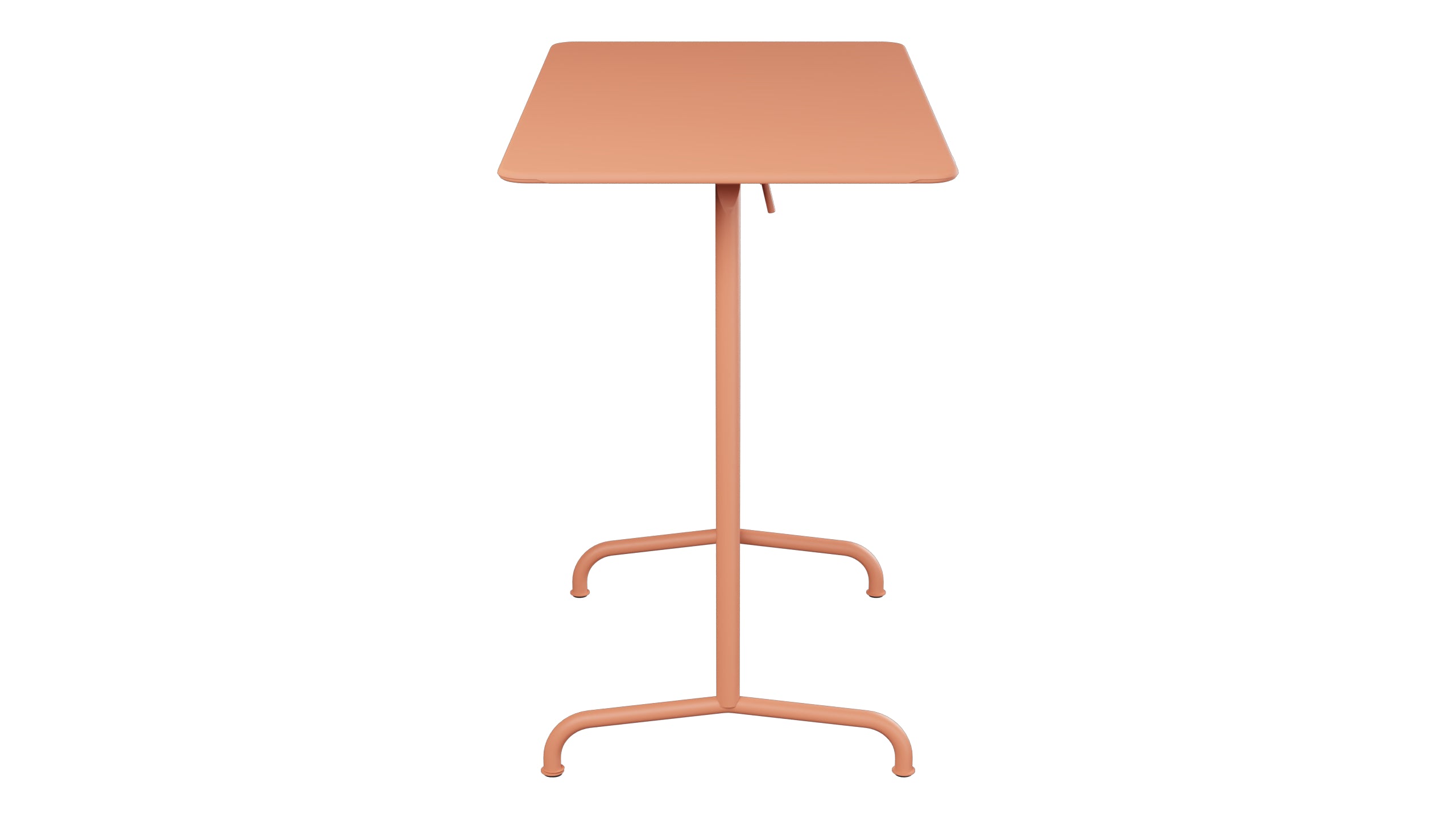 Rigi Metall-Stehtisch Outdoor 120x70 / 110 klappbar in Pastellterracotta präsentiert im Onlineshop von KAQTU Design AG. Hochtisch Outdoor ist von Schaffner