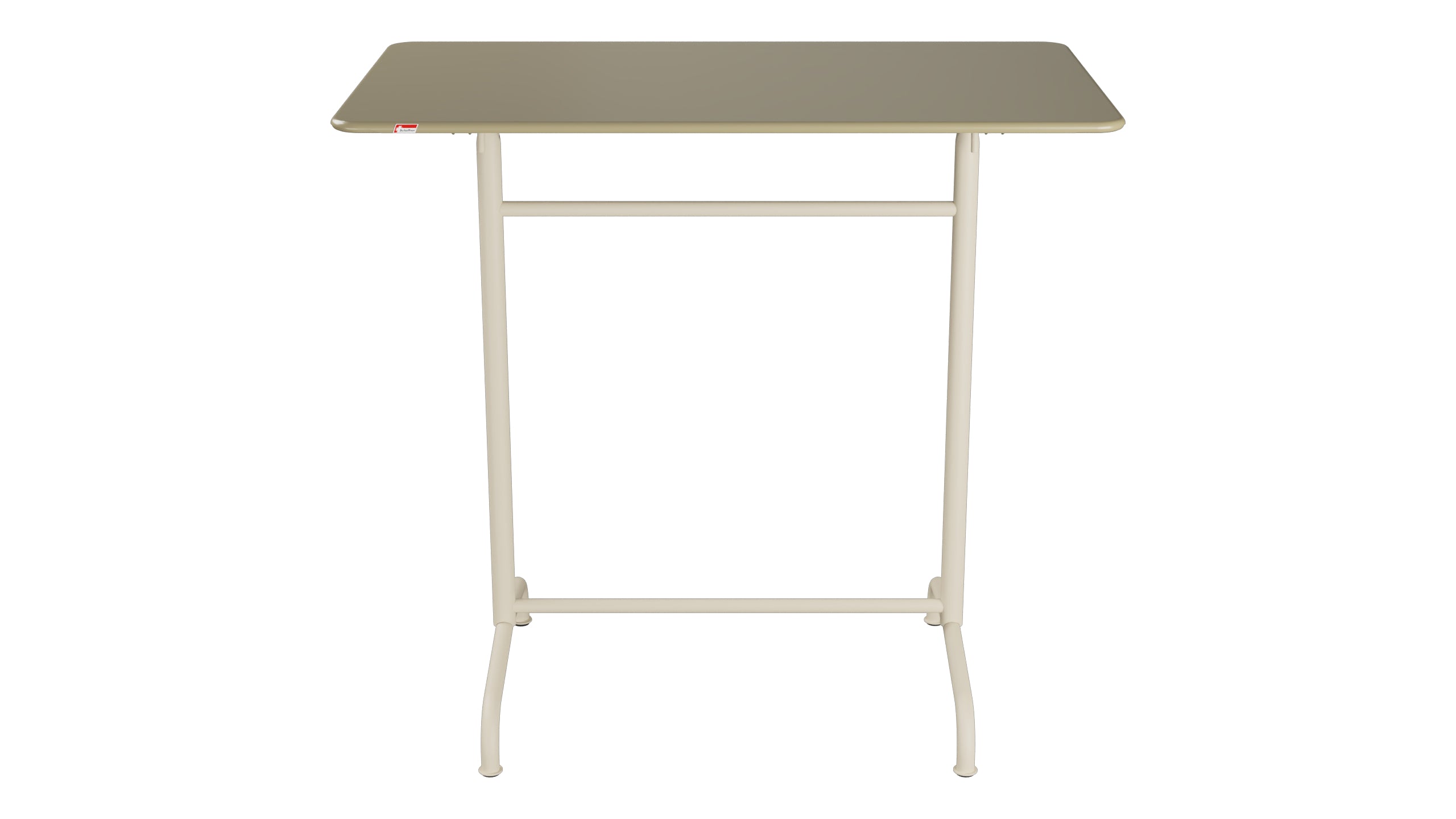 Rigi Metall-Stehtisch Outdoor 120x70 / 110 klappbar in Champagner präsentiert im Onlineshop von KAQTU Design AG. Hochtisch Outdoor ist von Schaffner