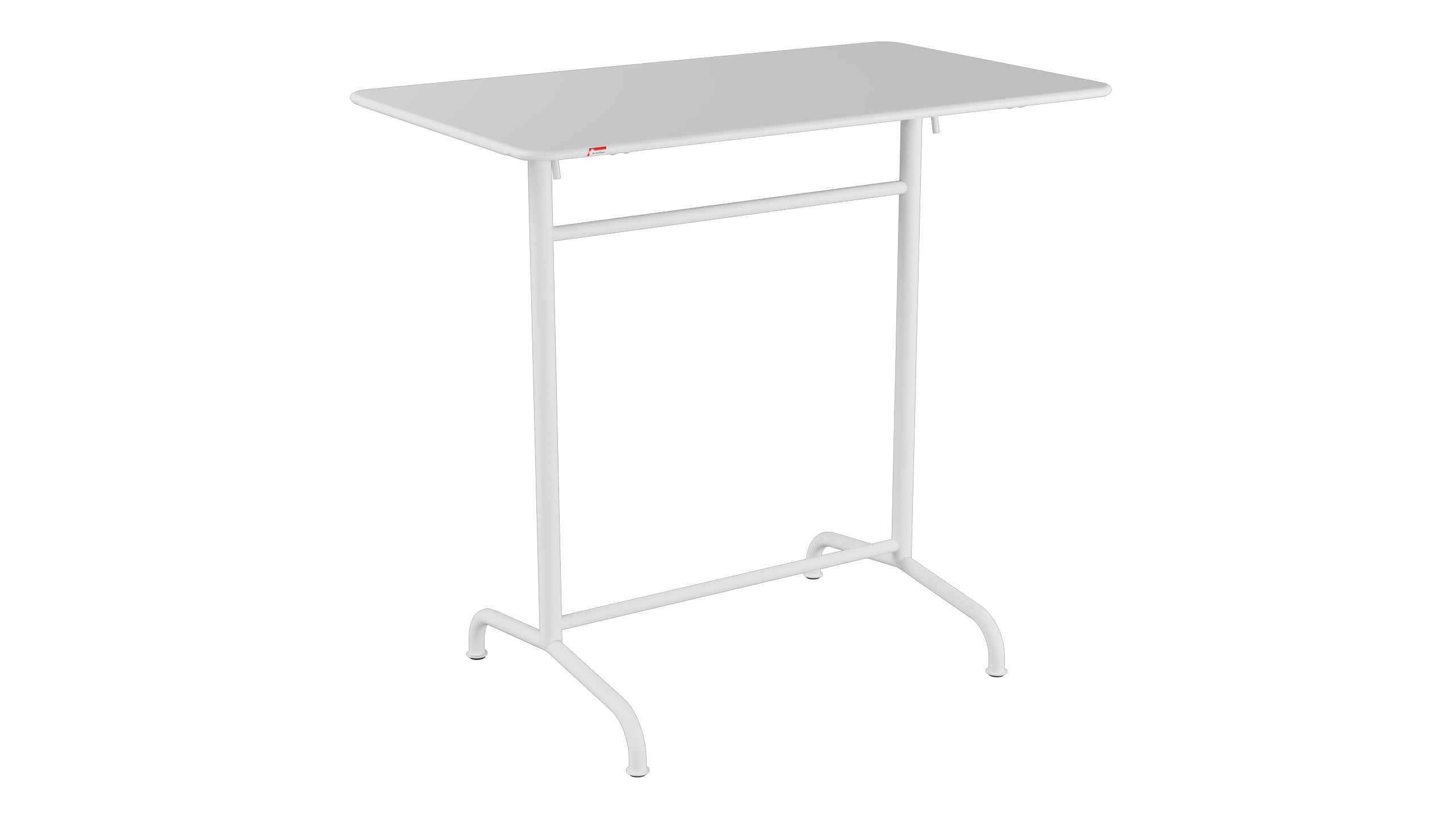 Rigi Metall-Stehtisch Outdoor 120x70 / 110 klappbar in Weiss präsentiert im Onlineshop von KAQTU Design AG. Hochtisch Outdoor ist von Schaffner