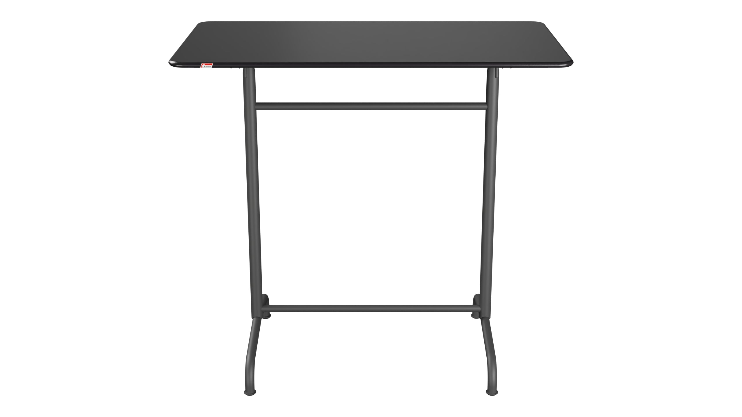Rigi Metall-Stehtisch Outdoor 120x70 / 110 klappbar in Schwarz präsentiert im Onlineshop von KAQTU Design AG. Hochtisch Outdoor ist von Schaffner