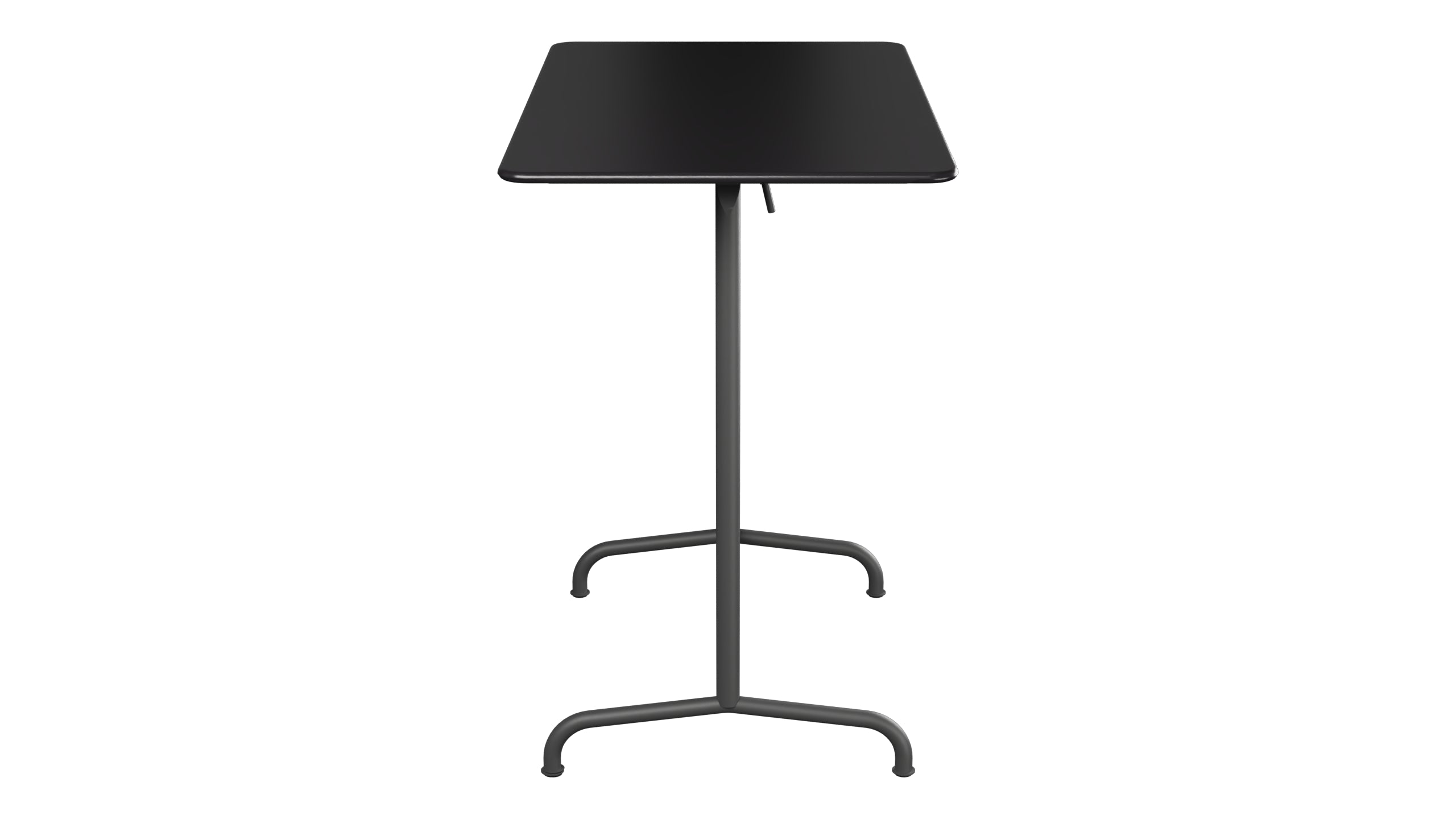 Rigi Metall-Stehtisch Outdoor 120x70 / 110 klappbar in Schwarz präsentiert im Onlineshop von KAQTU Design AG. Hochtisch Outdoor ist von Schaffner
