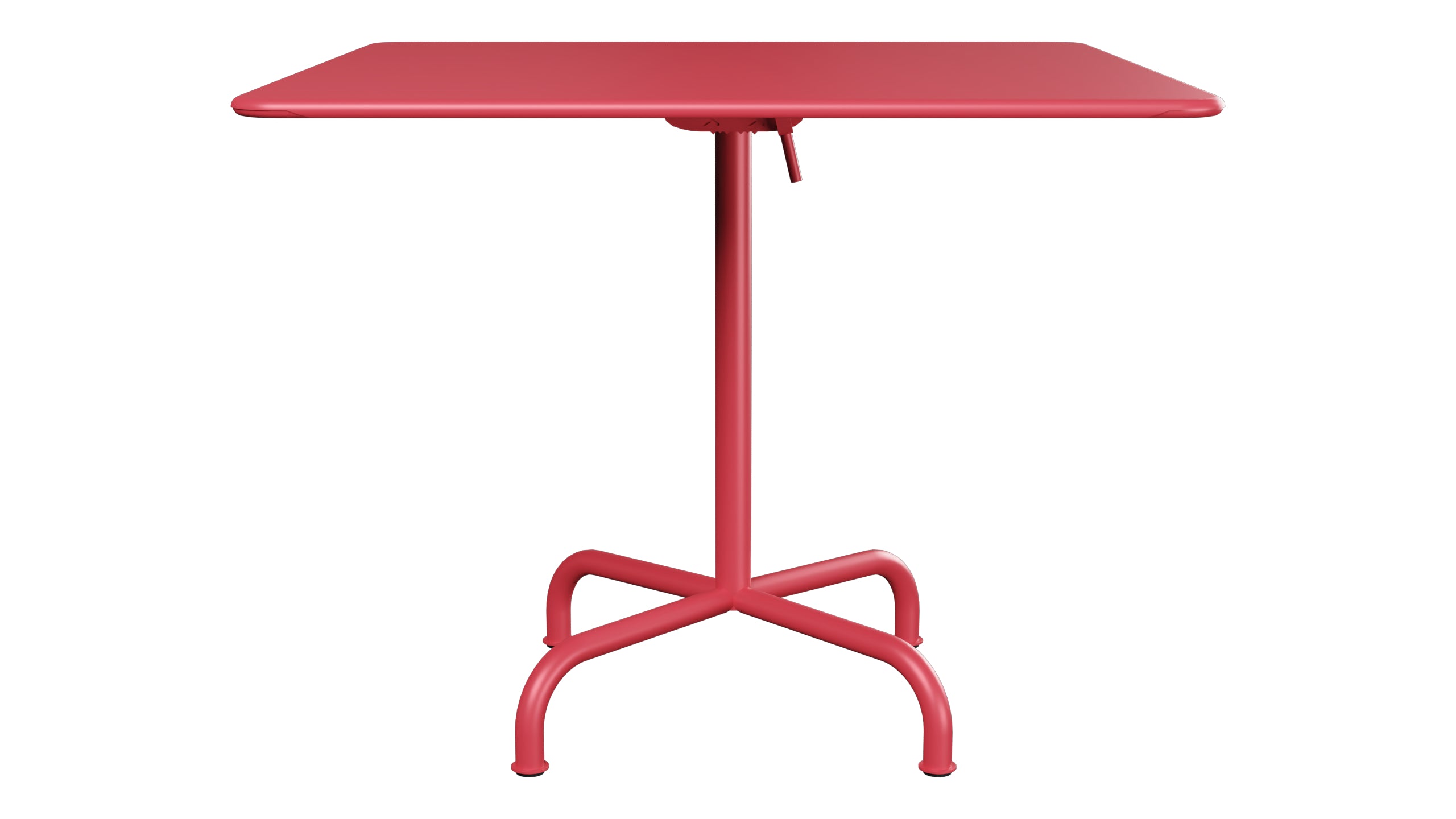 Rigi Metall-Gartentisch 90x90 klappbar in Ahornrot präsentiert im Onlineshop von KAQTU Design AG. Gartentisch ist von Schaffner