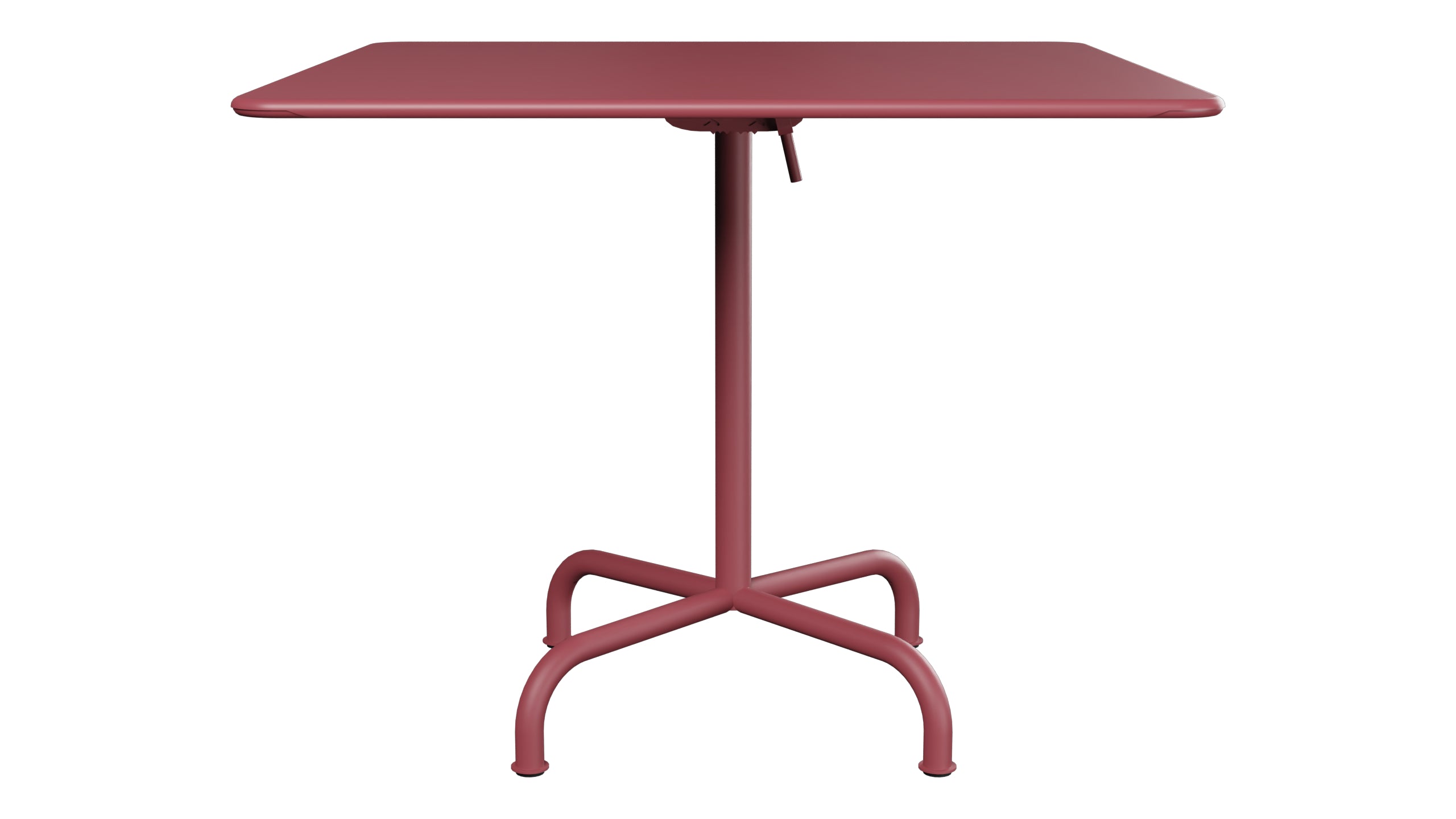Rigi Metall-Gartentisch 90x90 klappbar in Bordeaux präsentiert im Onlineshop von KAQTU Design AG. Gartentisch ist von Schaffner