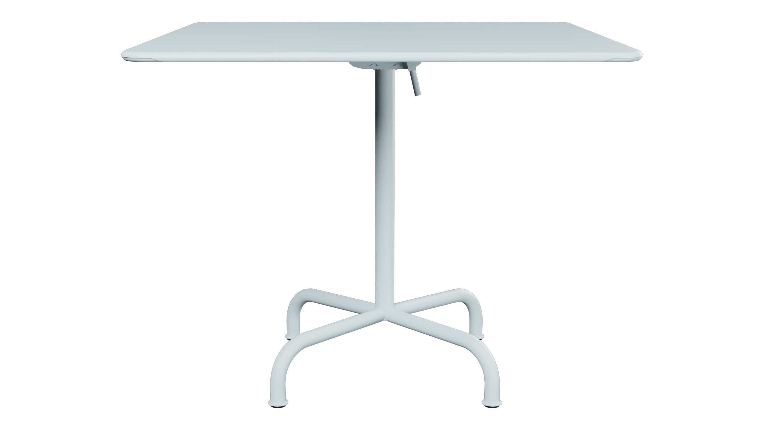Rigi Metall-Gartentisch 90x90 klappbar in Pastellblau präsentiert im Onlineshop von KAQTU Design AG. Gartentisch ist von Schaffner
