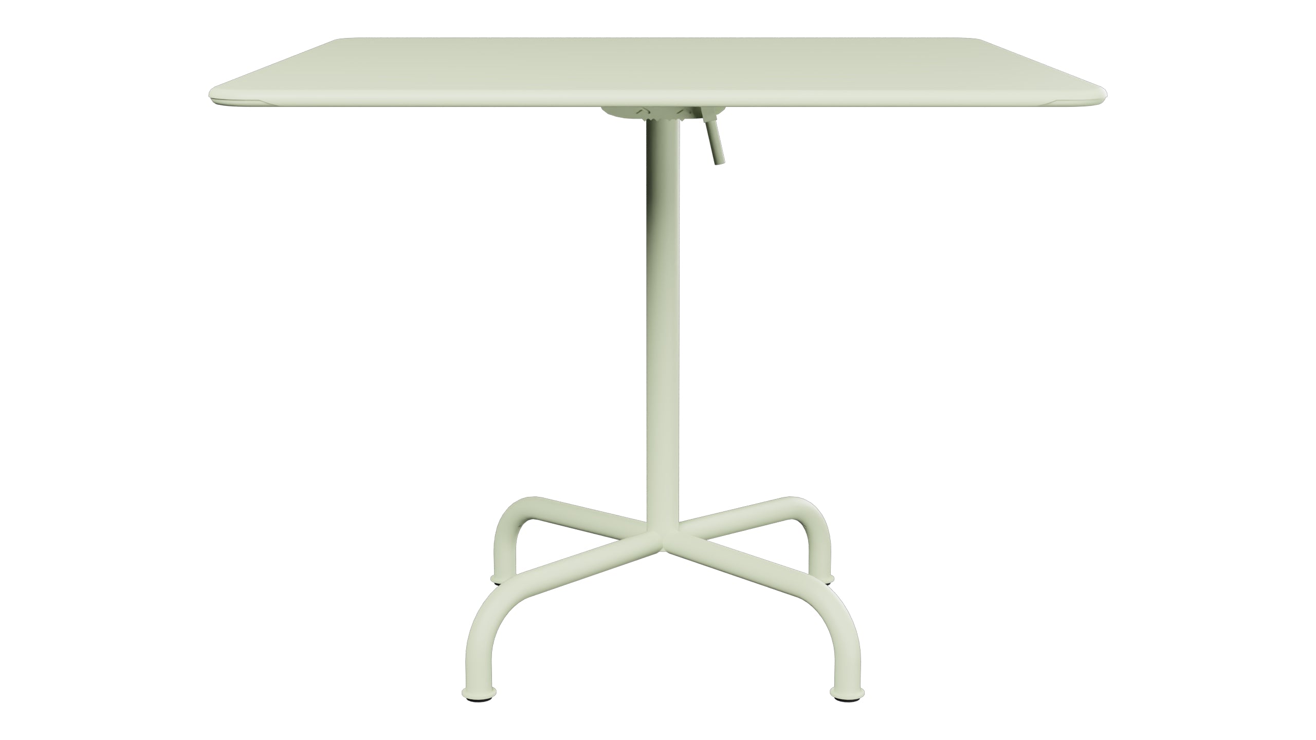 Rigi Metall-Gartentisch 90x90 klappbar in Pastellgrün präsentiert im Onlineshop von KAQTU Design AG. Gartentisch ist von Schaffner