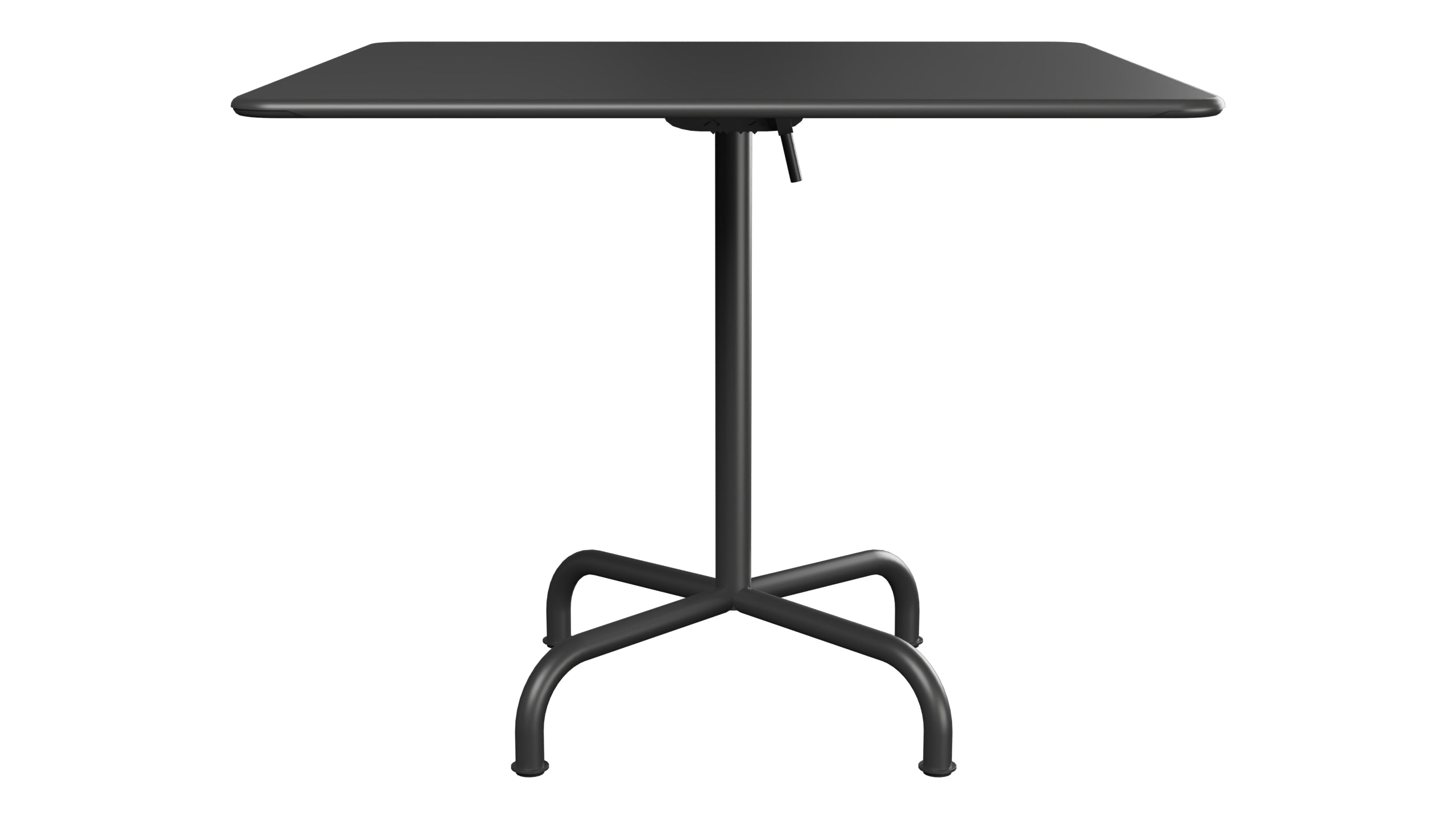 Rigi Metall-Gartentisch 90x90 klappbar in Anthrazit präsentiert im Onlineshop von KAQTU Design AG. Gartentisch ist von Schaffner
