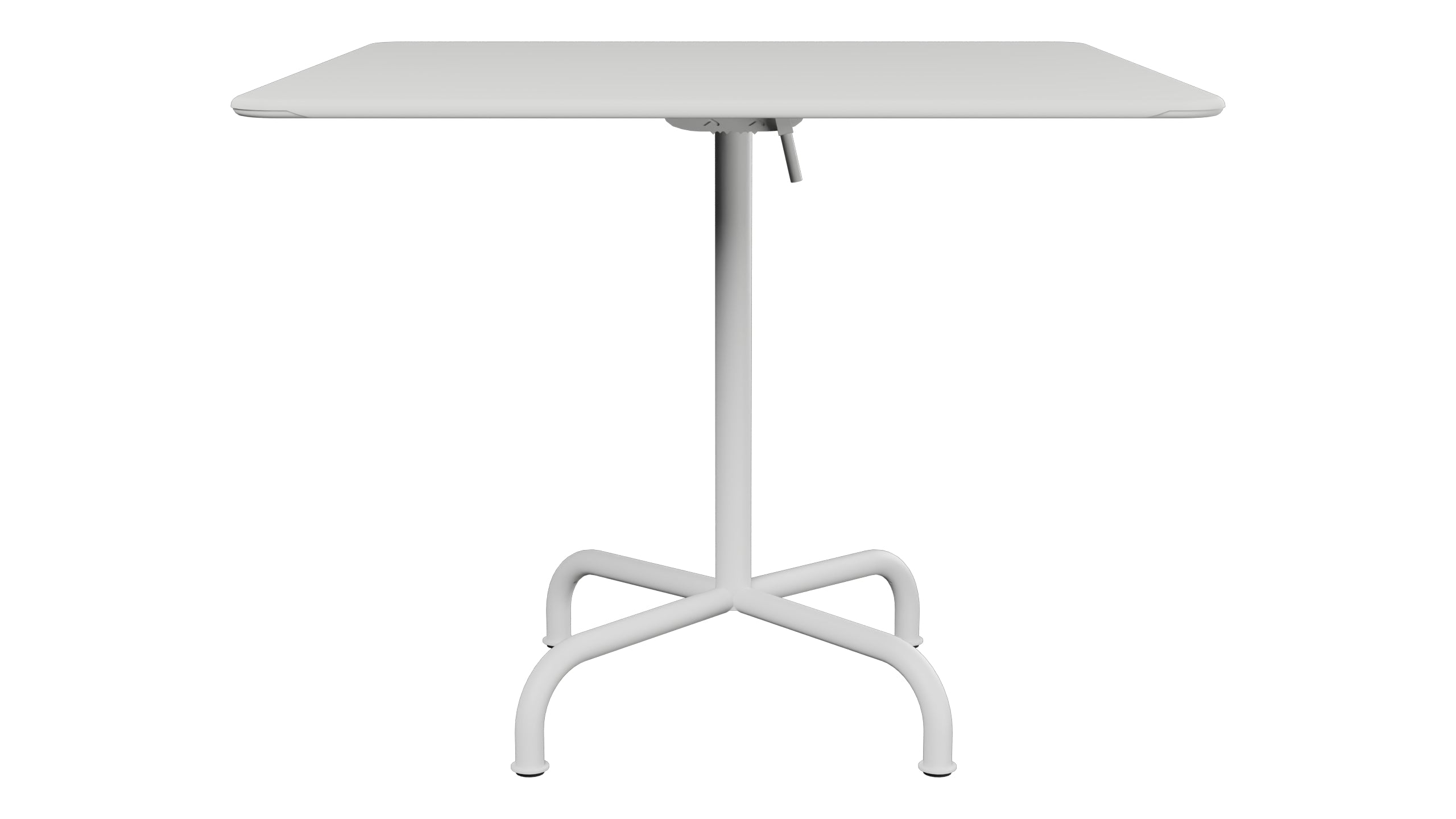 Rigi Metall-Gartentisch 90x90 klappbar in Alusilber präsentiert im Onlineshop von KAQTU Design AG. Gartentisch ist von Schaffner